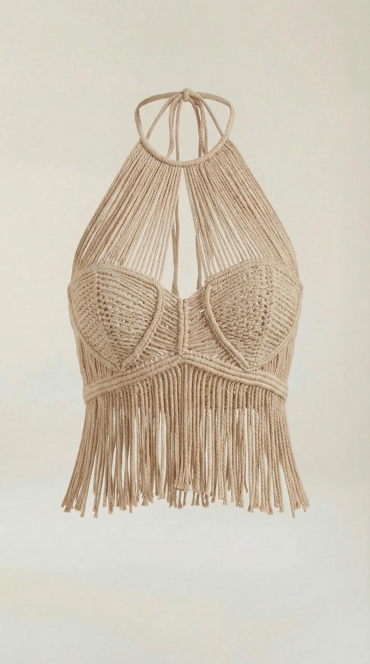 Francine Macramé Halter Top