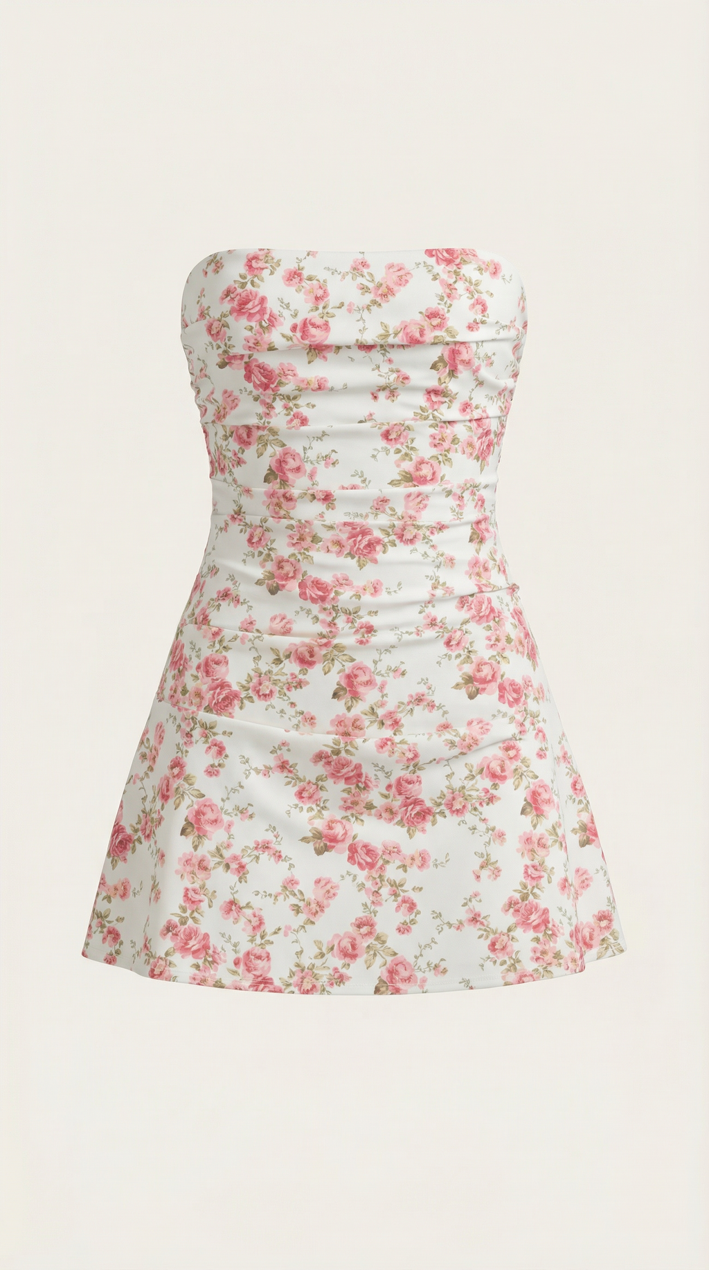 Vestido Corto Sin Tirantes Genevieve