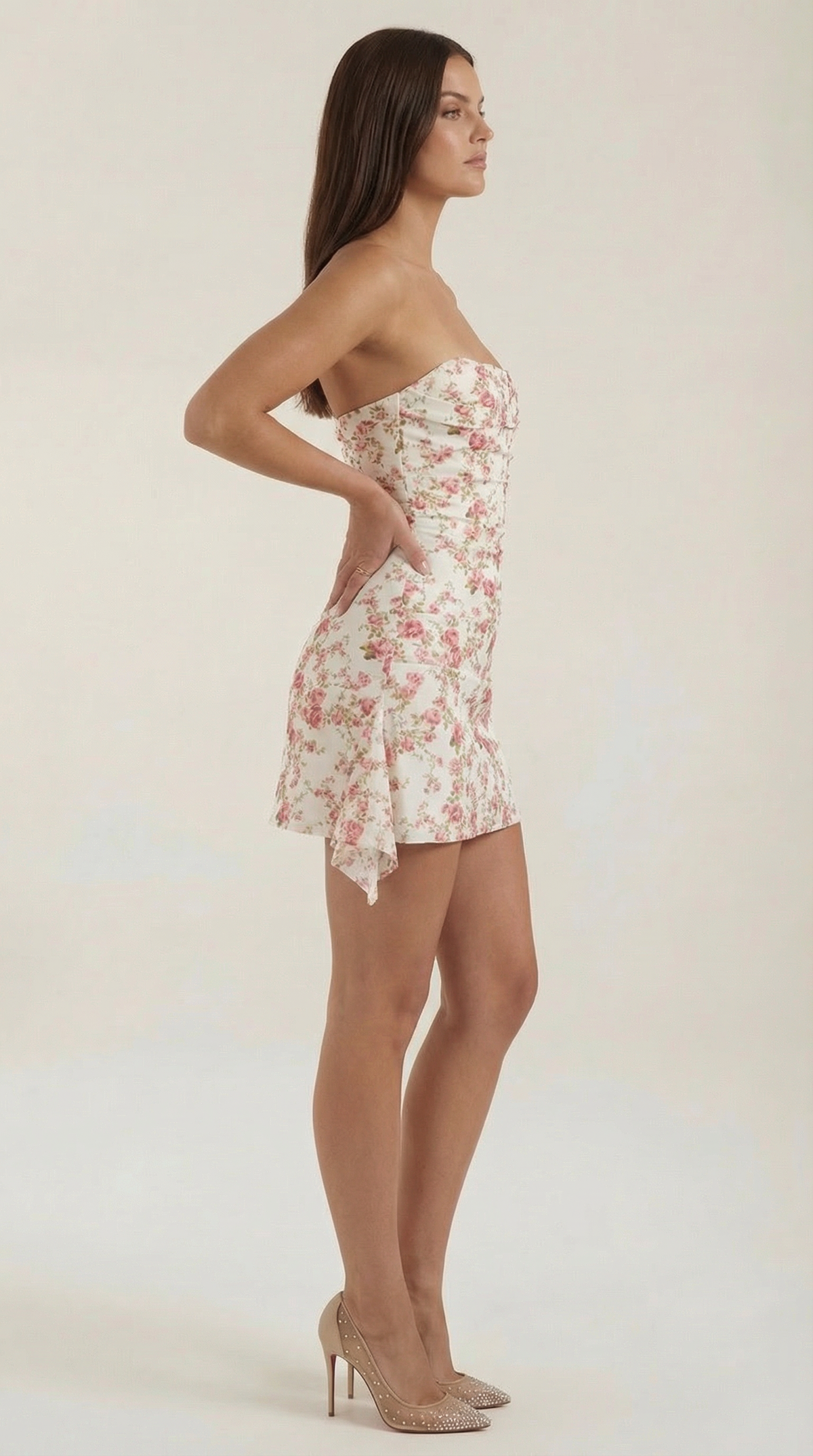 Vestido Corto Sin Tirantes Genevieve