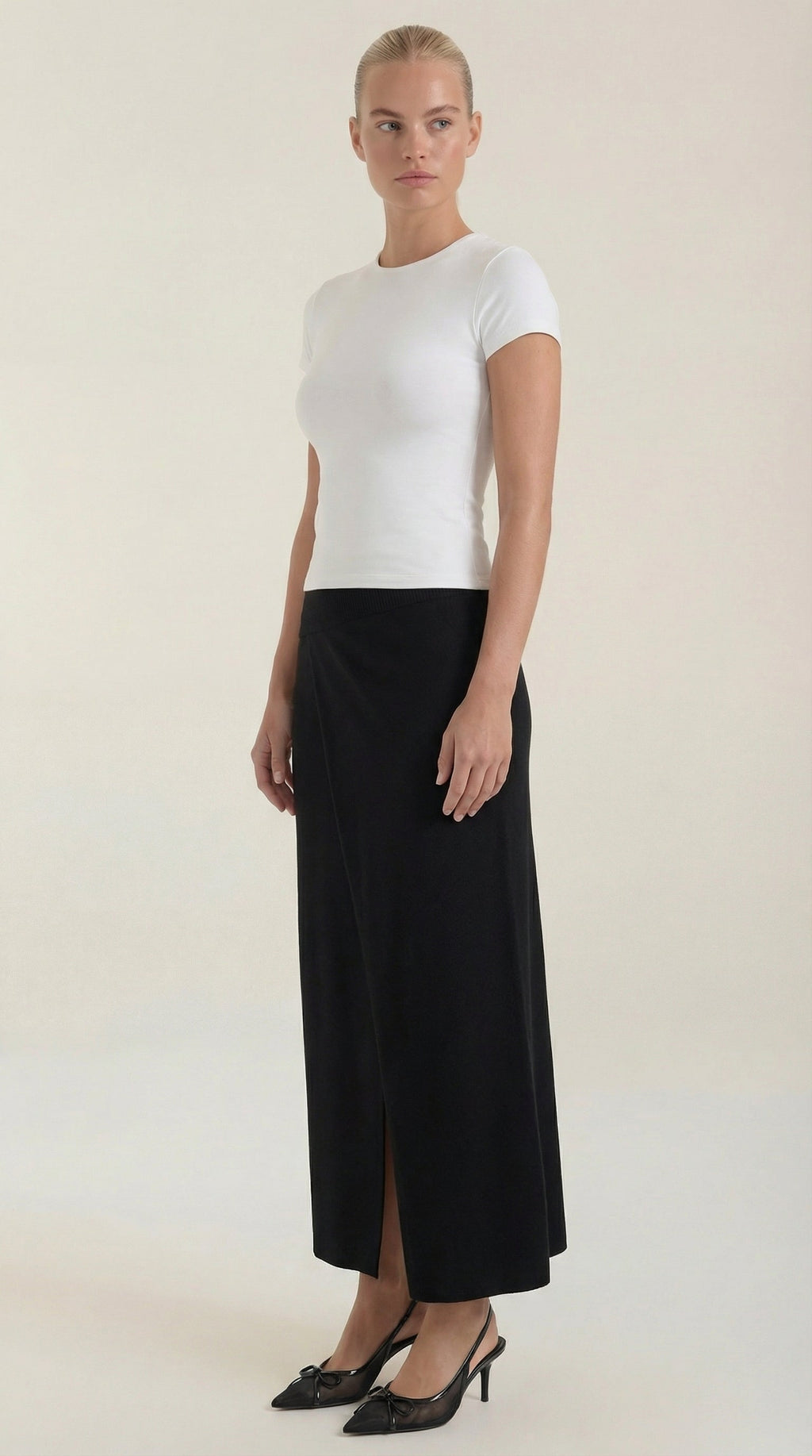 Falda de punto midi Gwendolyn