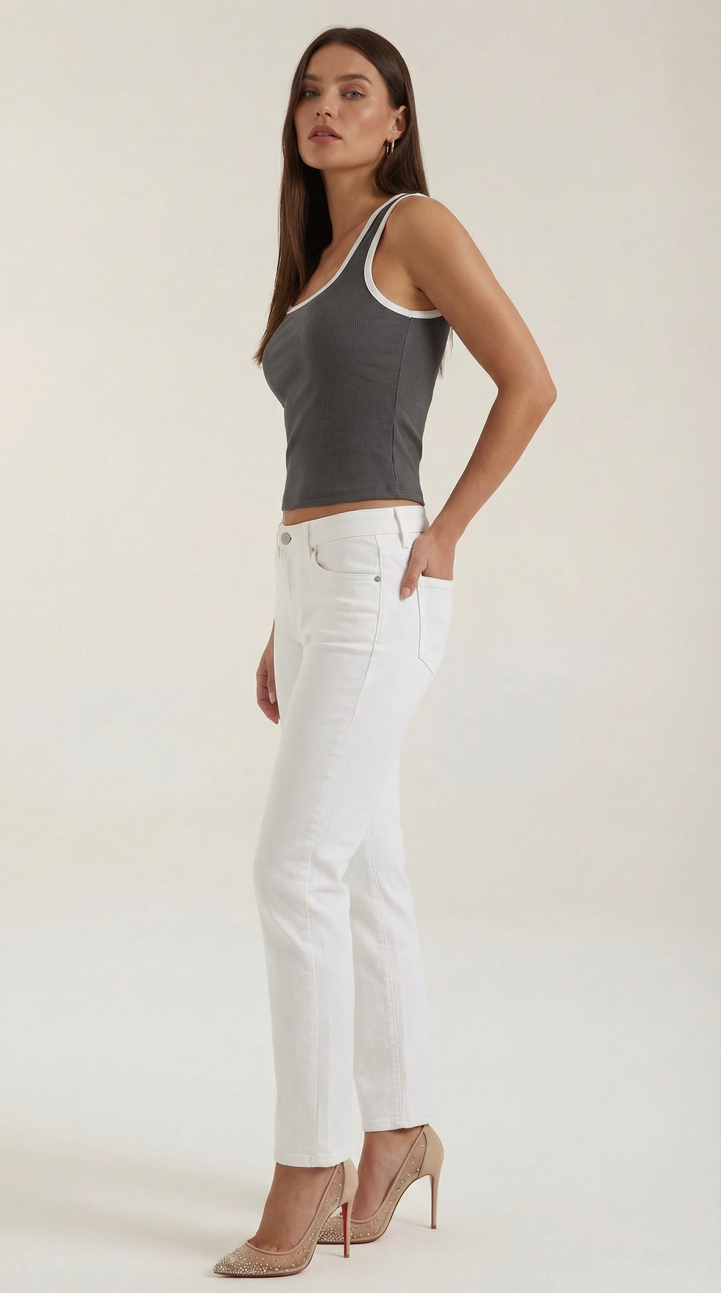 Top Hilary con escote en forma de cuadrado