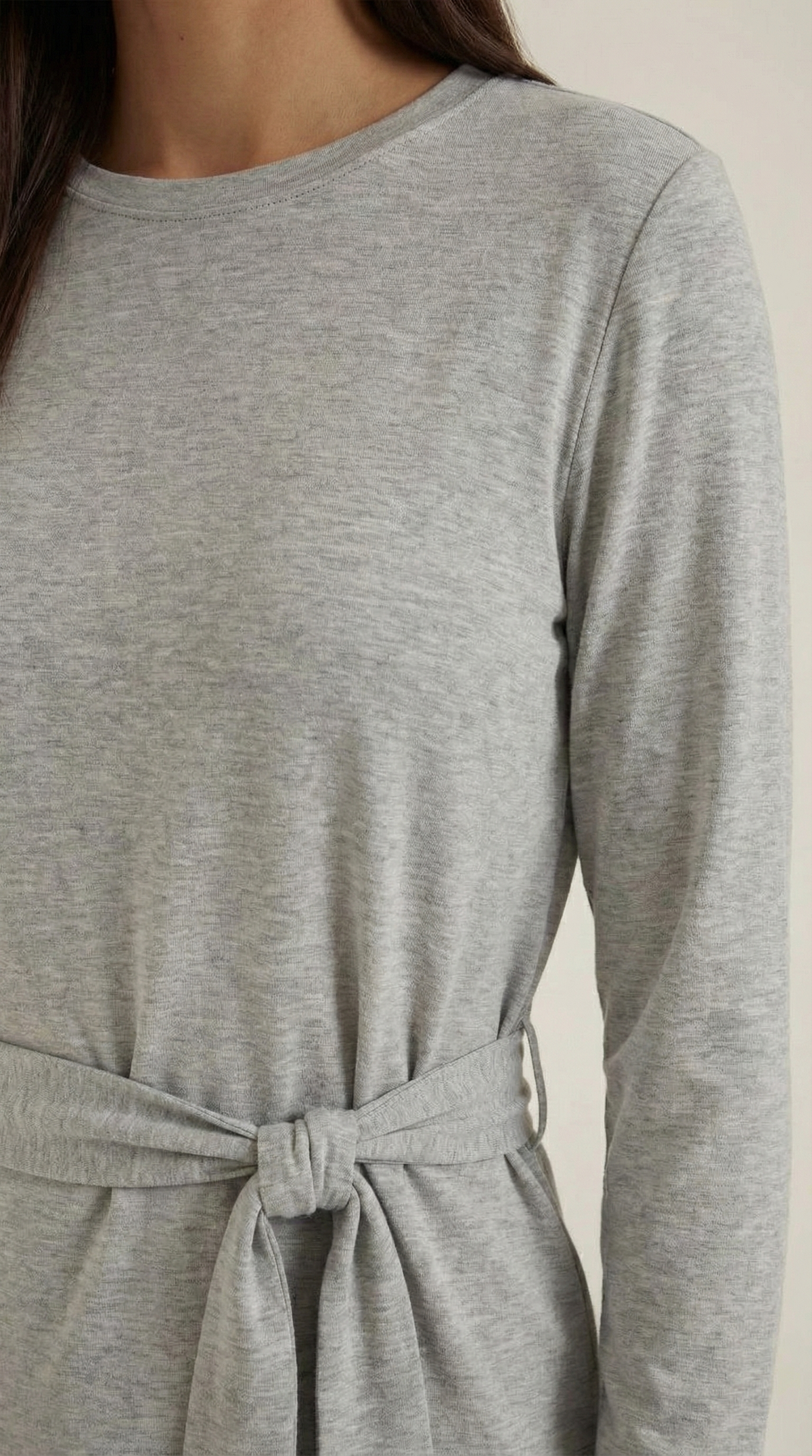 Camiseta de Manga Larga Holly con Detalle de Nudo