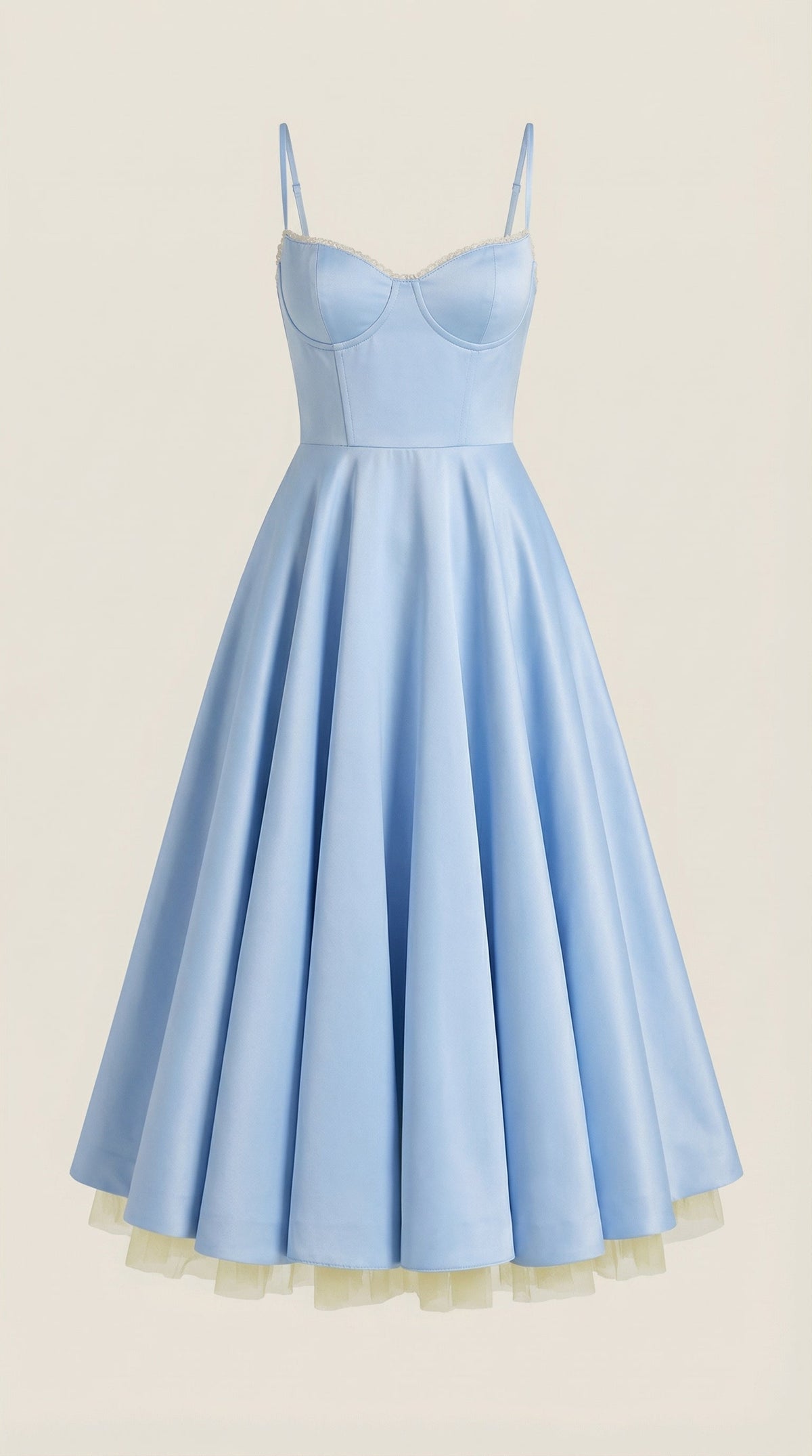 Vestido midi Isolde de tul