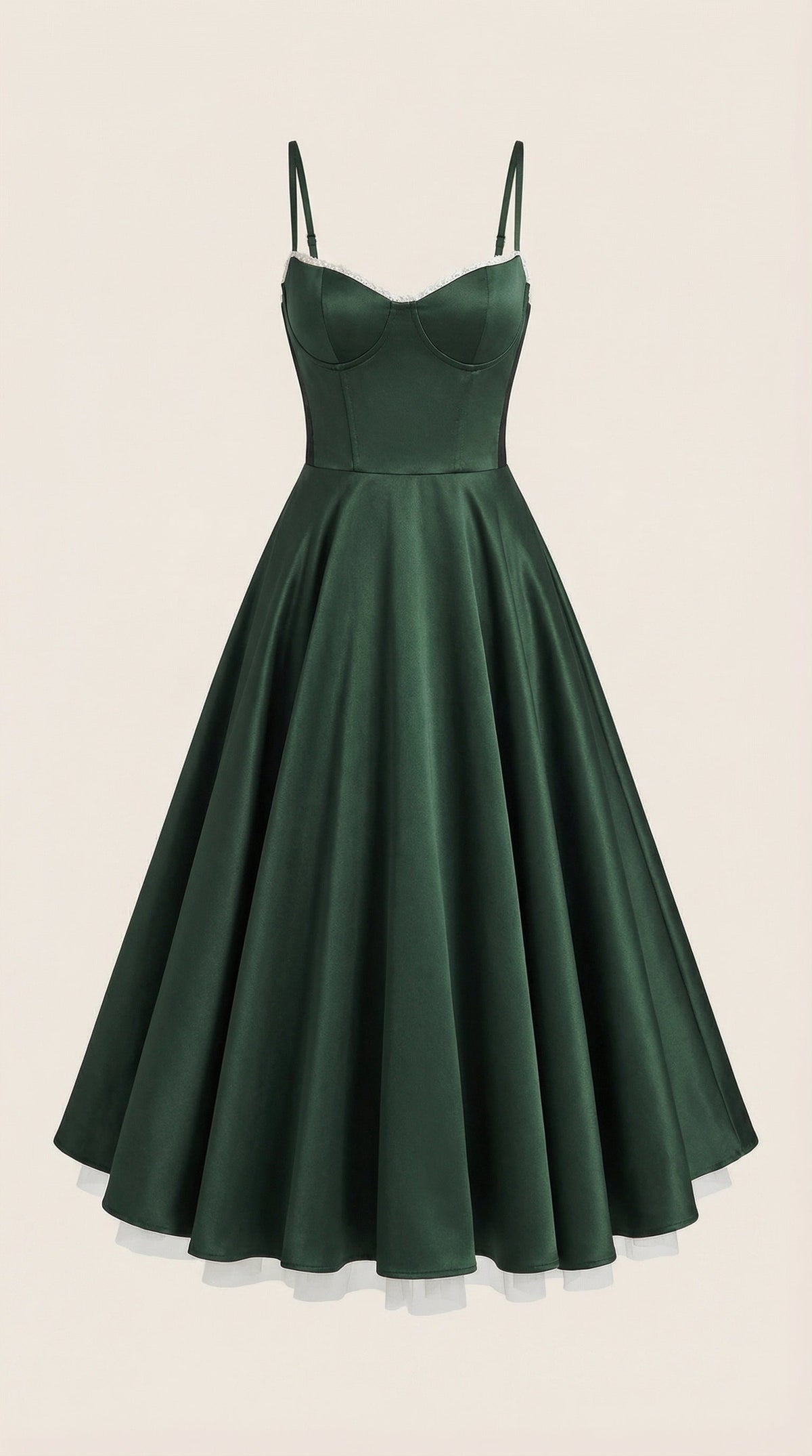 Vestido midi Isolde de tul