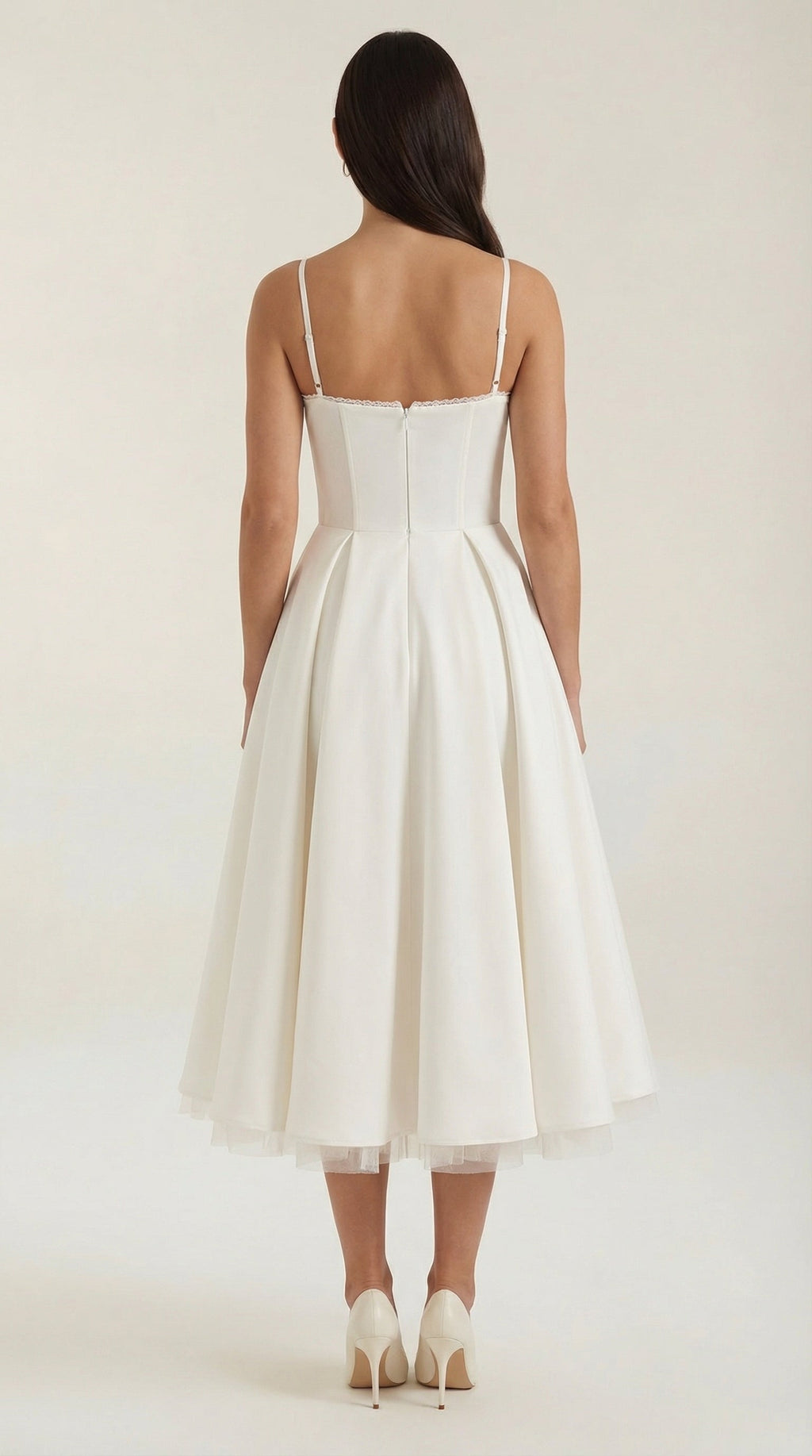 Vestido midi Isolde de tul