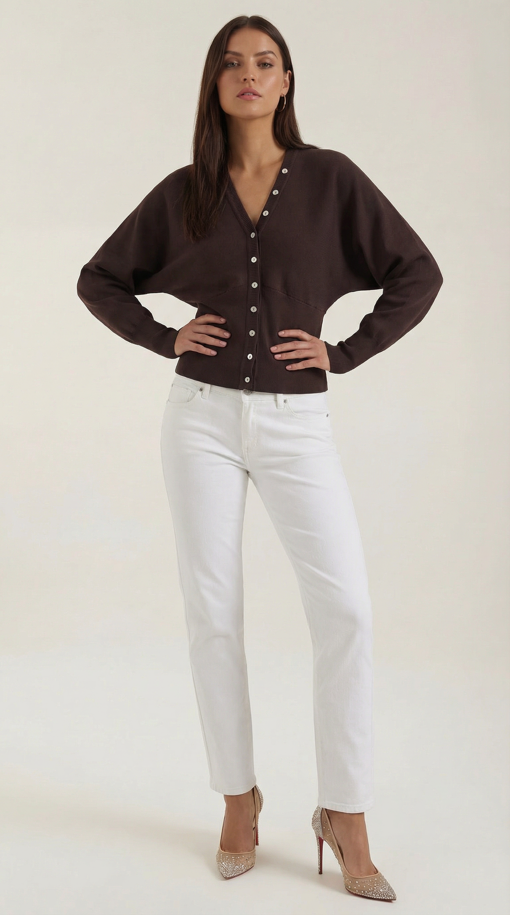 Chaqueta de Punto de Manga Larga Jane