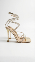 Tacones Jennifer medio con resorte en el tobillo
