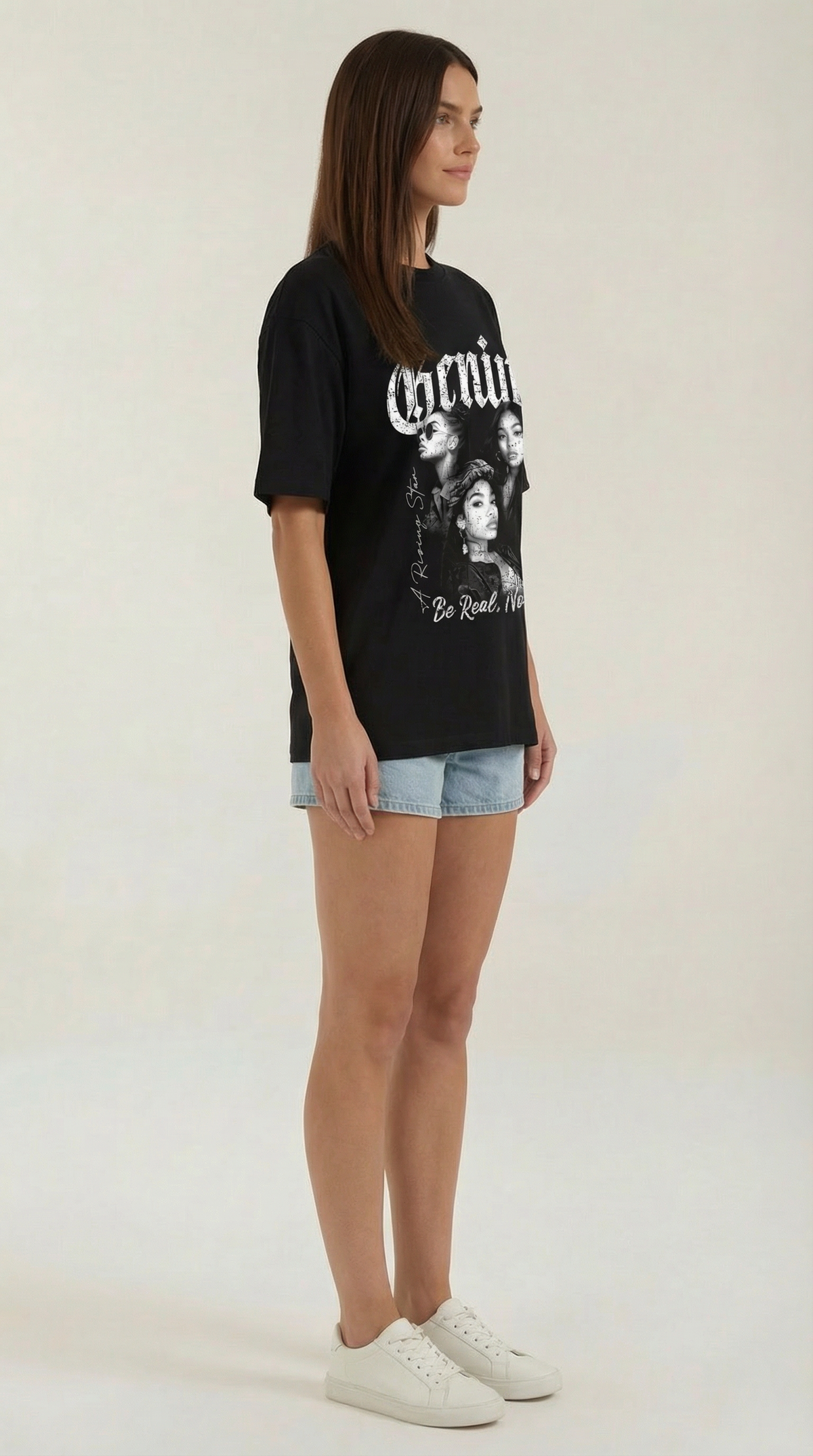 Camiseta Oversize Jessamine con Diseño Gráfico