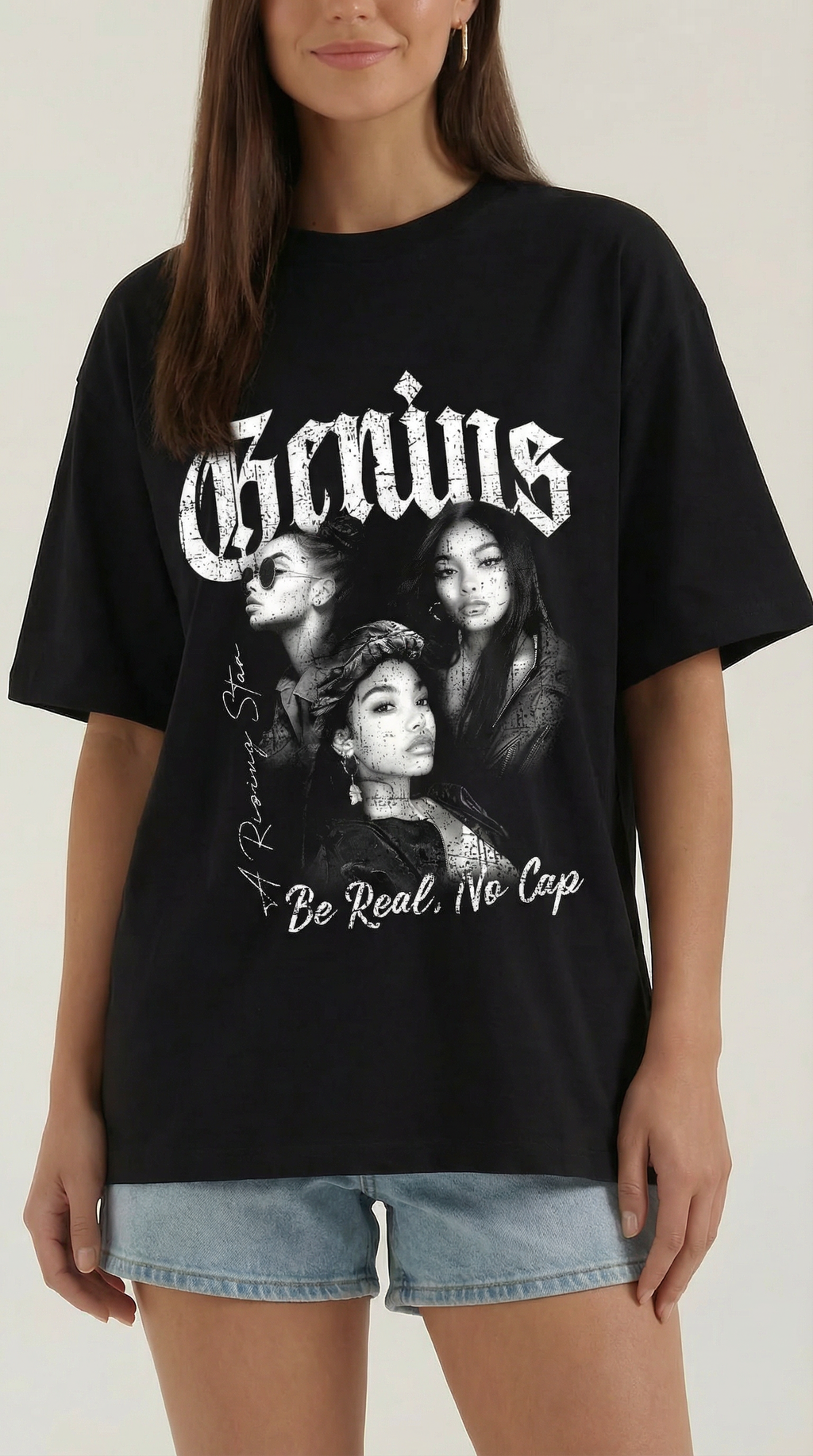 Camiseta Oversize 'Jessamine' con Diseño Gráfico