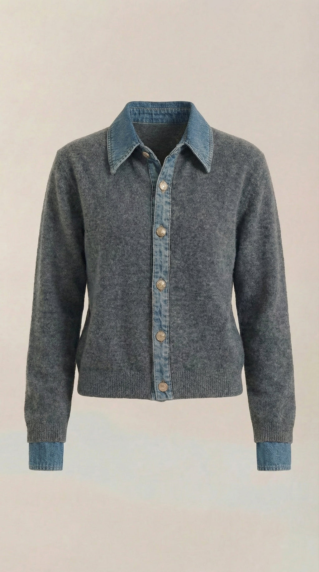 Suéter de Punto Jody con Cuello