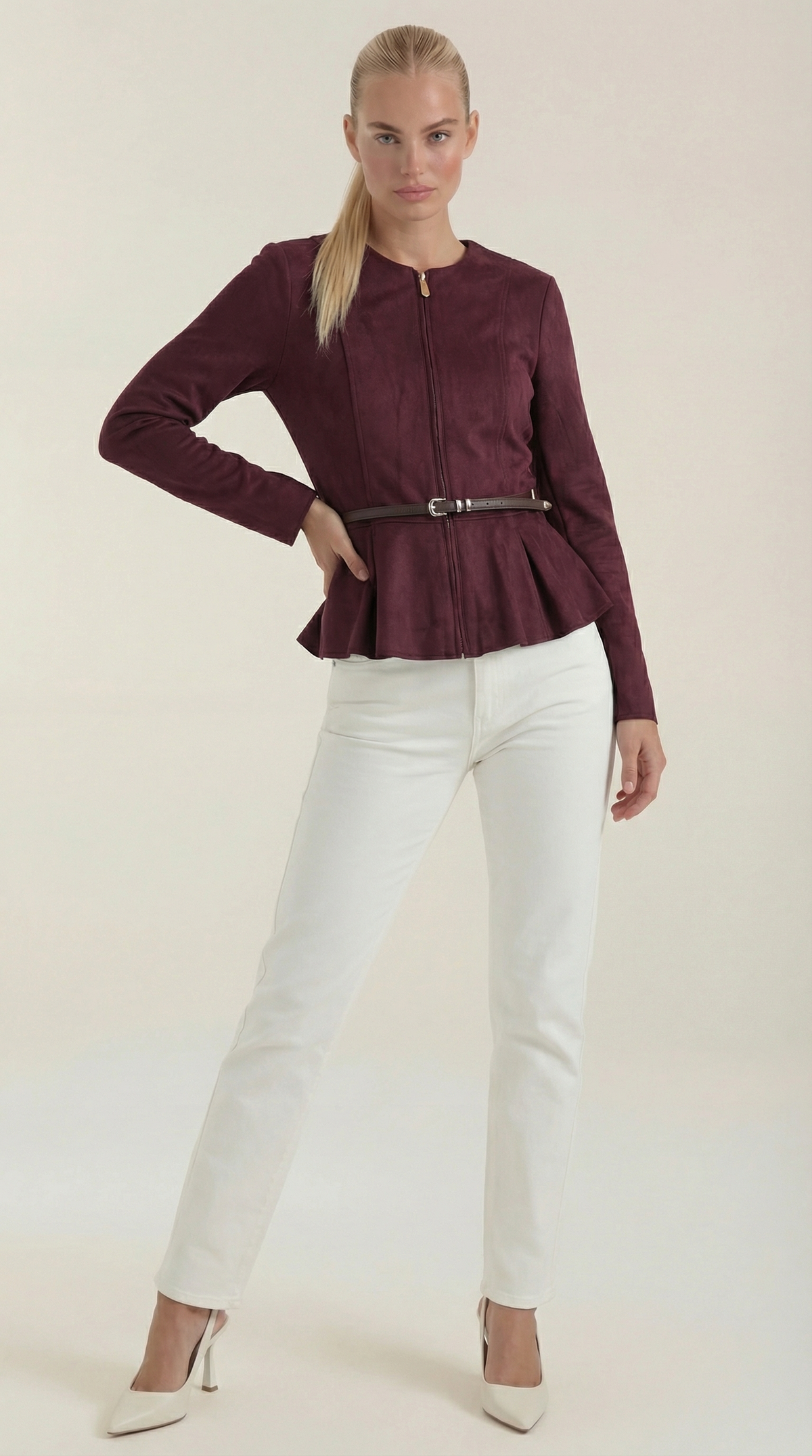 Chaqueta Josie con Detalle Peplum