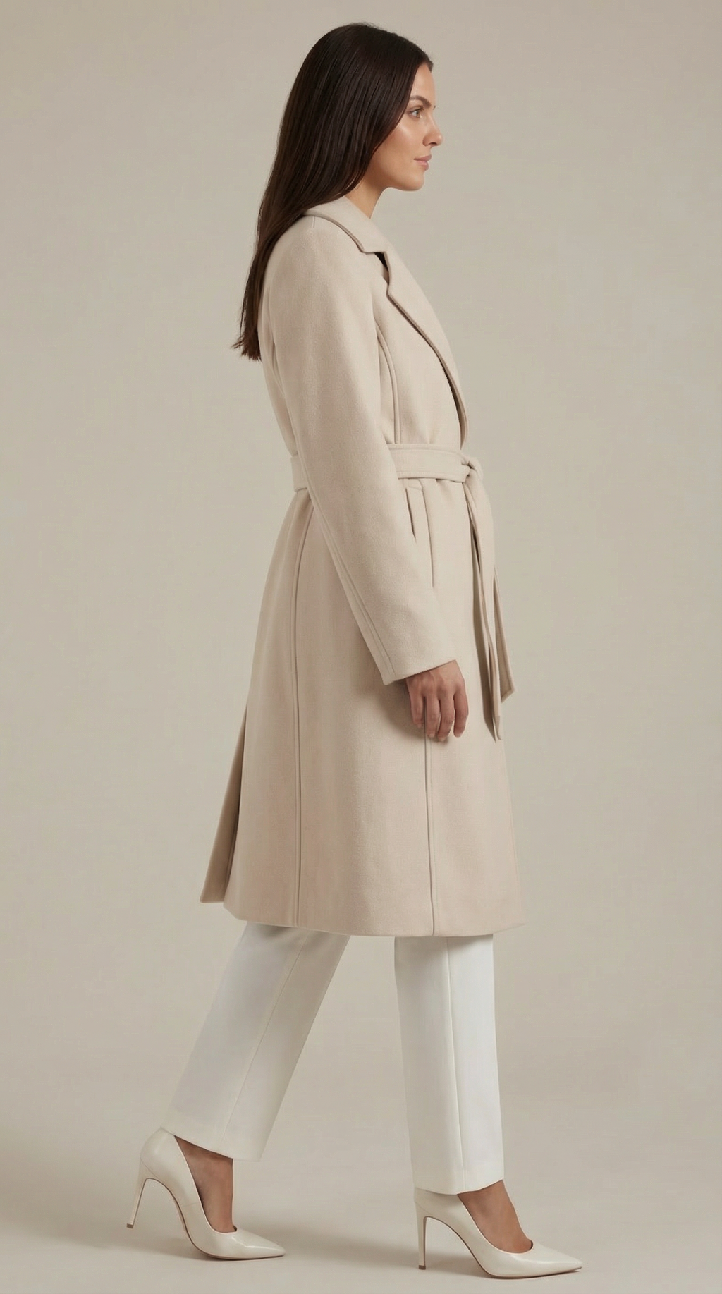 Wool Trench Coat Joyce with Belt