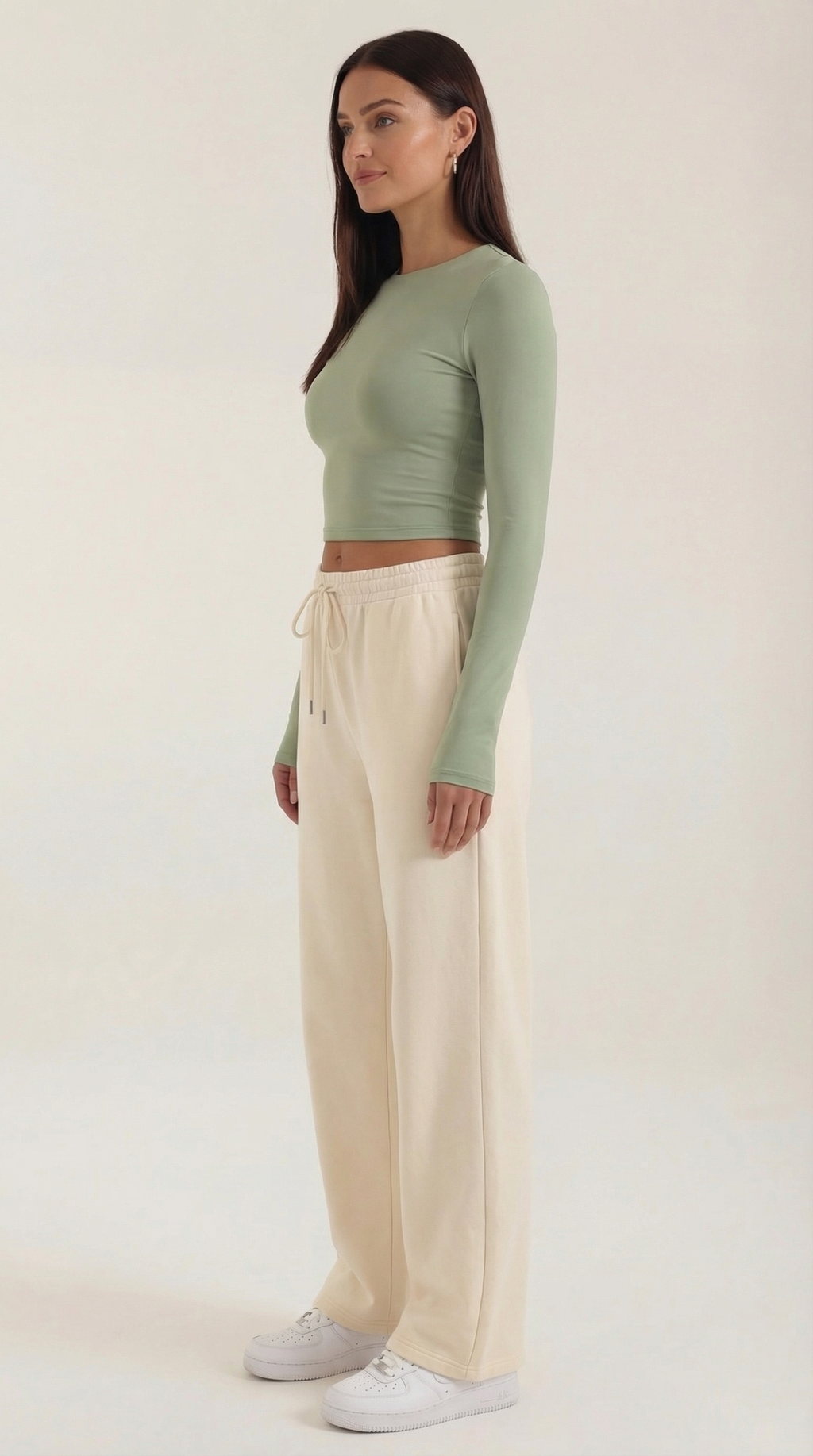 Karen Long Sleeve Crop Top