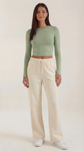 Karen Long Sleeve Crop Top