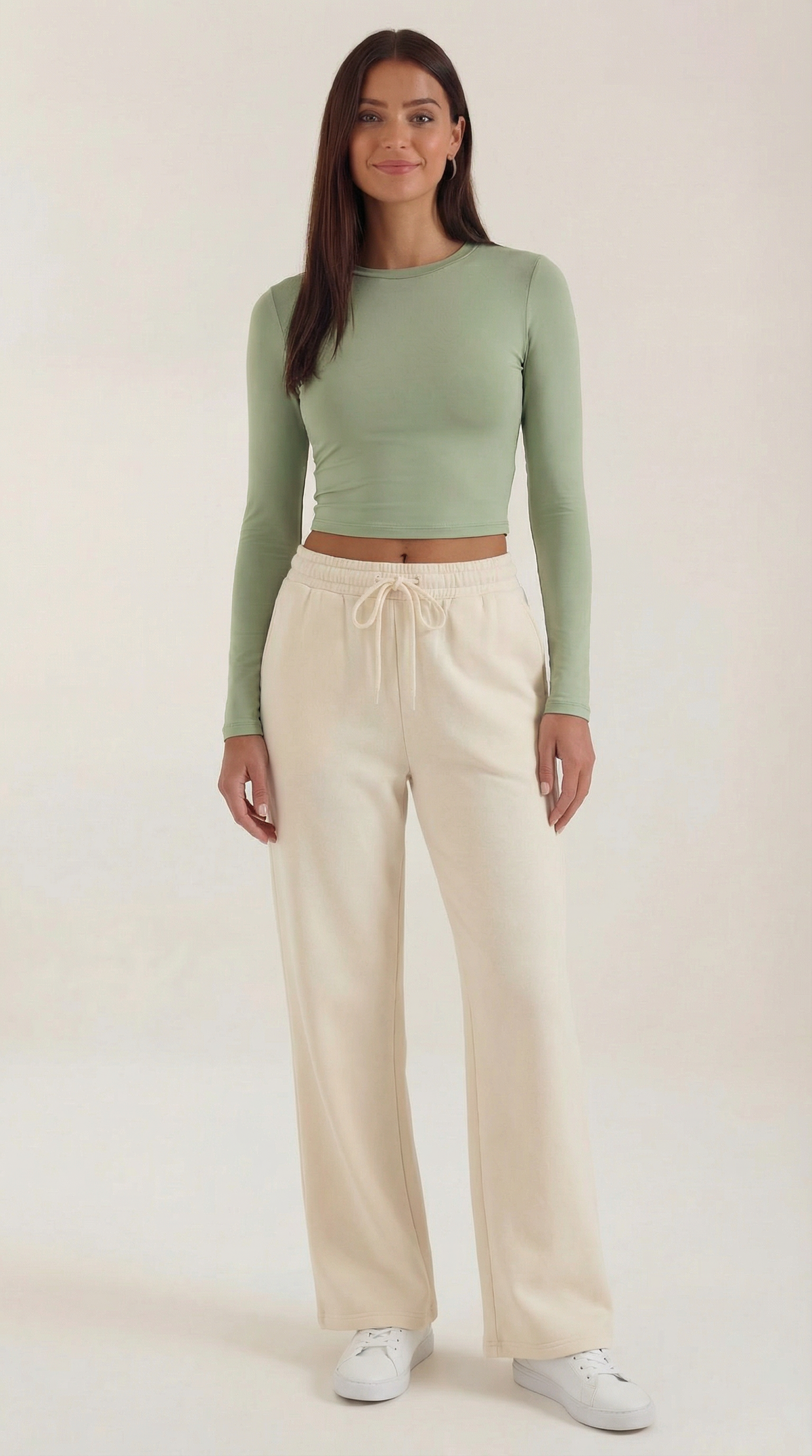 Karen Long Sleeve Crop Top