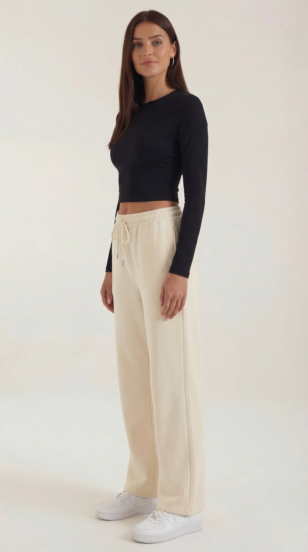 Karen Long Sleeve Crop Top