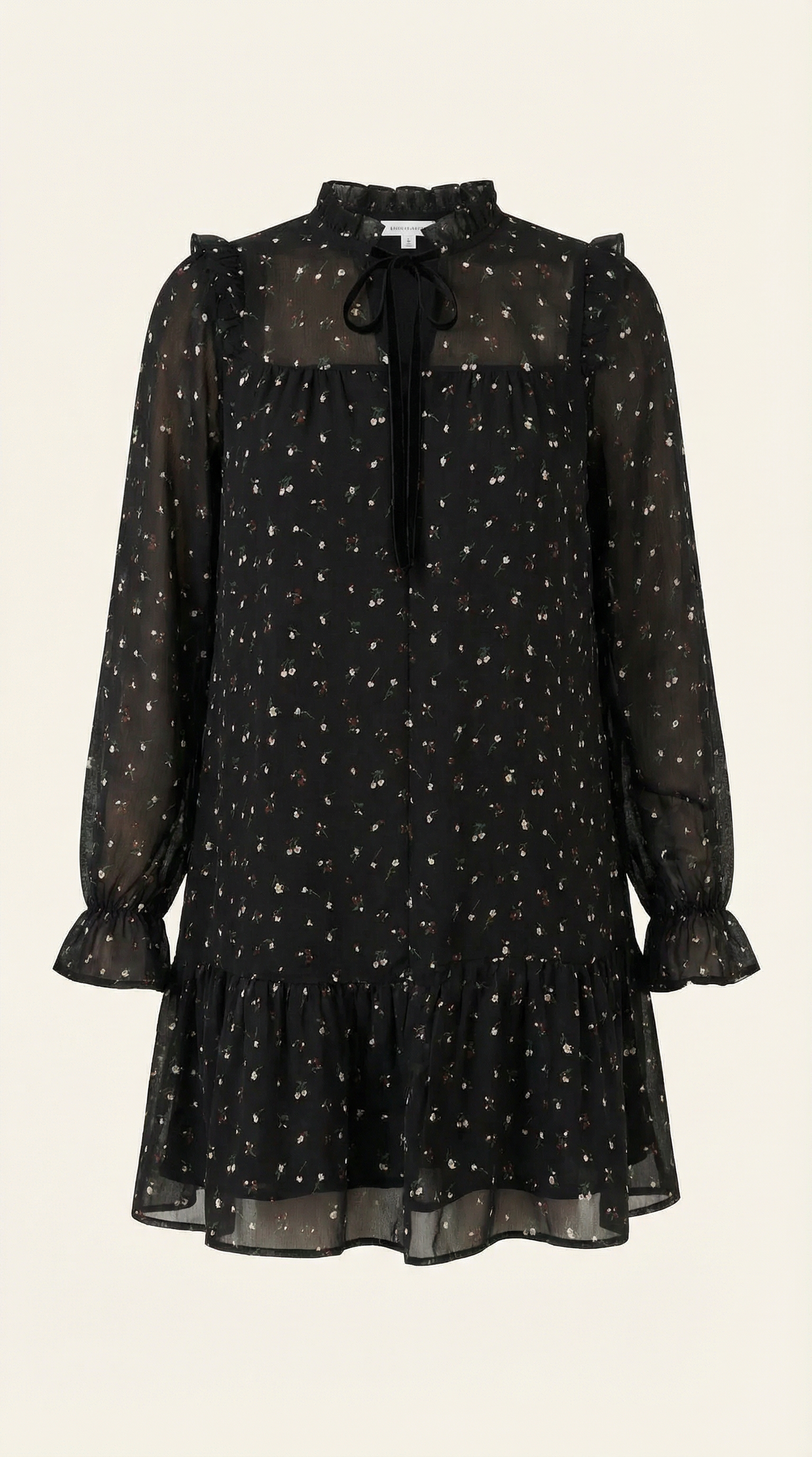 Katie Vestido Corto con Volantes