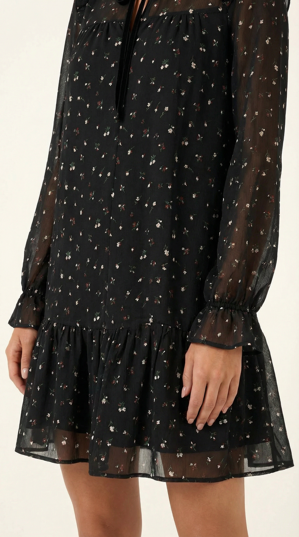 Katie Vestido Corto con Volantes