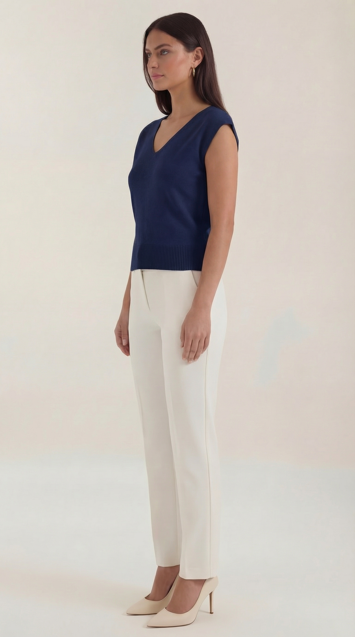 Blusa Kim con escote en V