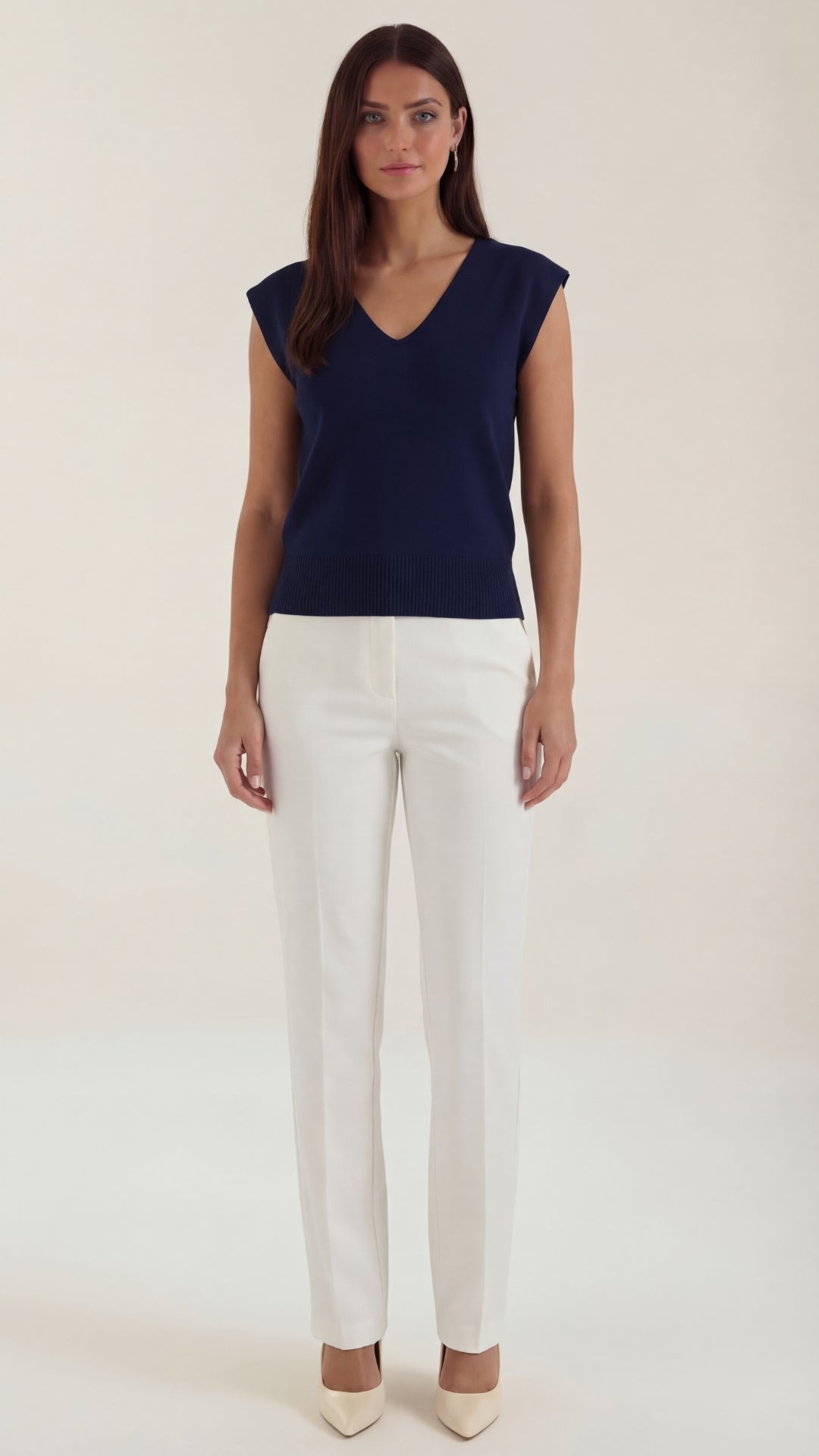 Blusa Kim con escote en V