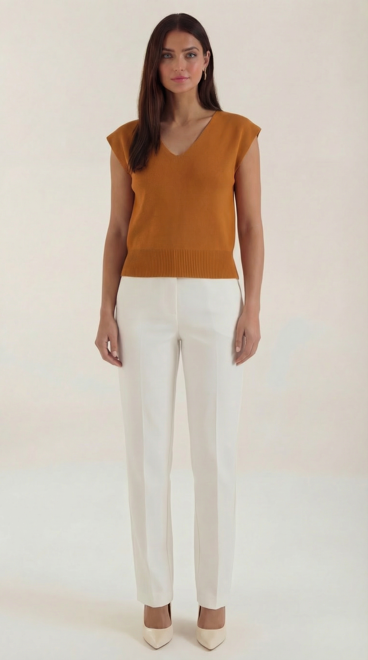 Blusa Kim con escote en V