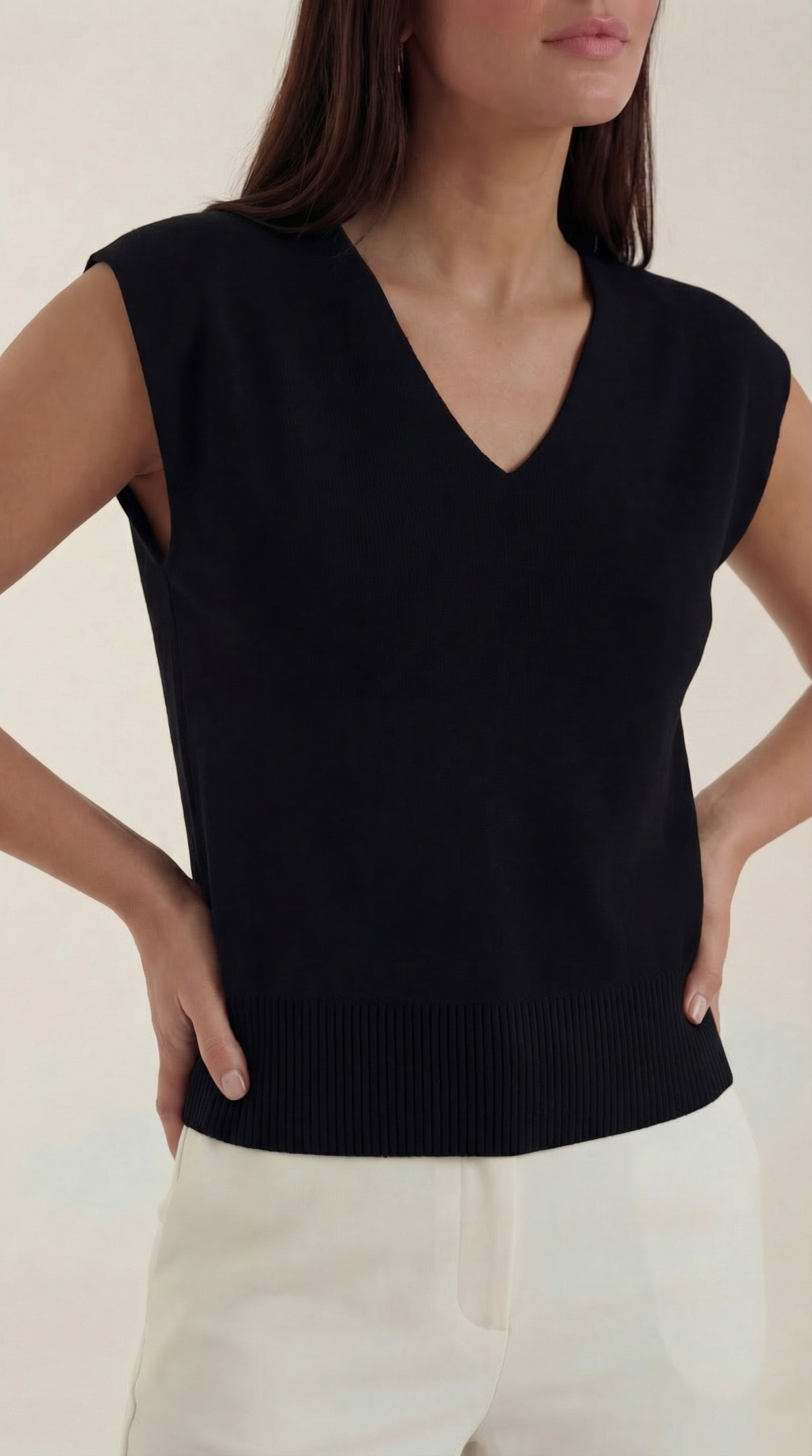 Blusa Kim con escote en V