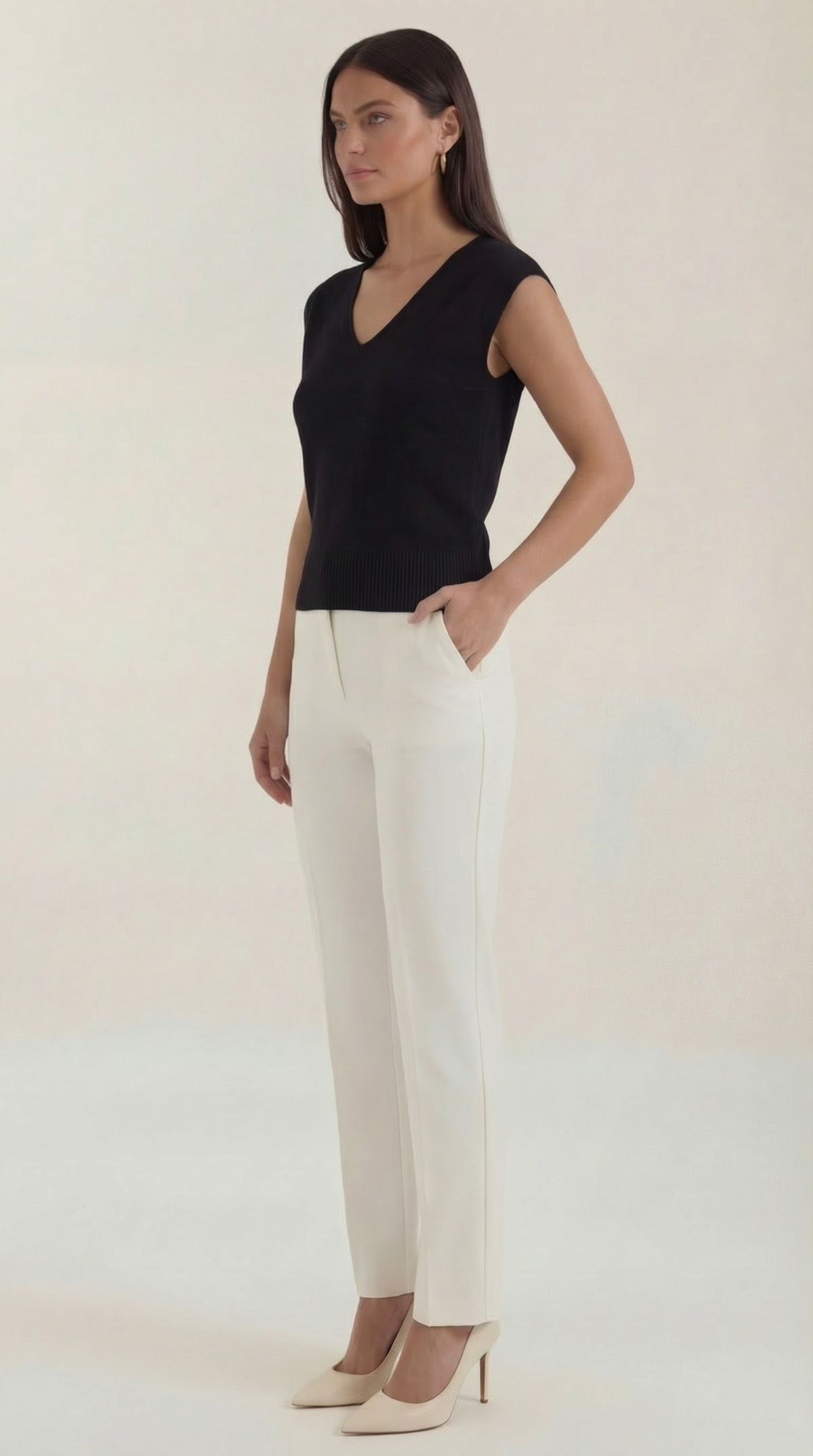 Blusa Kim con escote en V