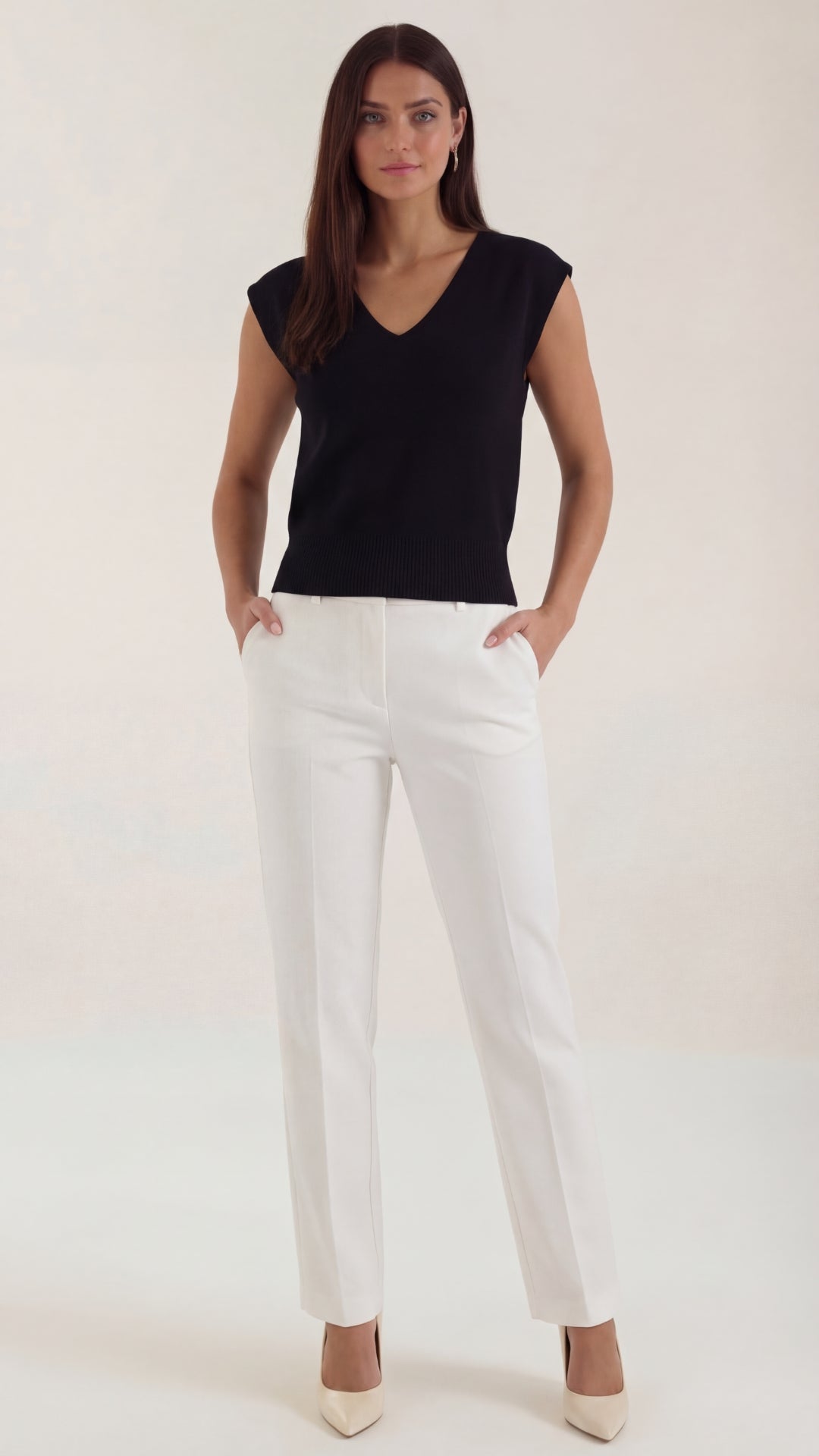Blusa Kim con escote en V