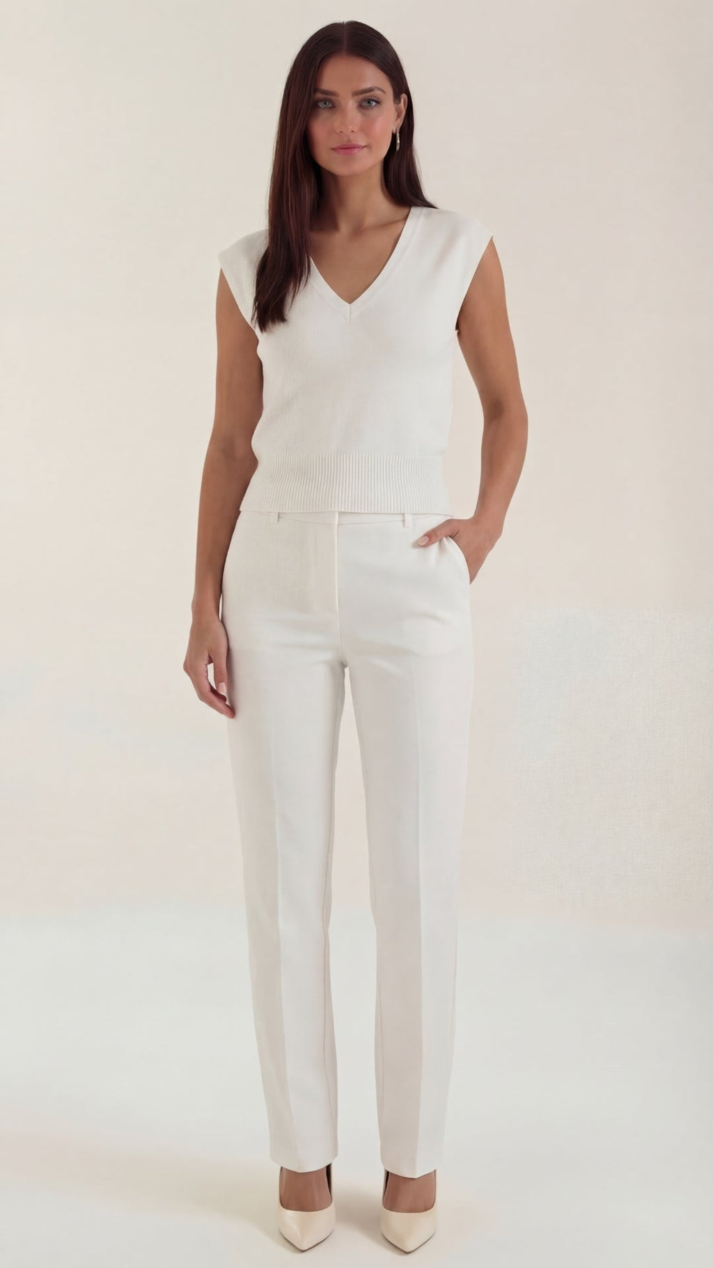Blusa Kim con escote en V