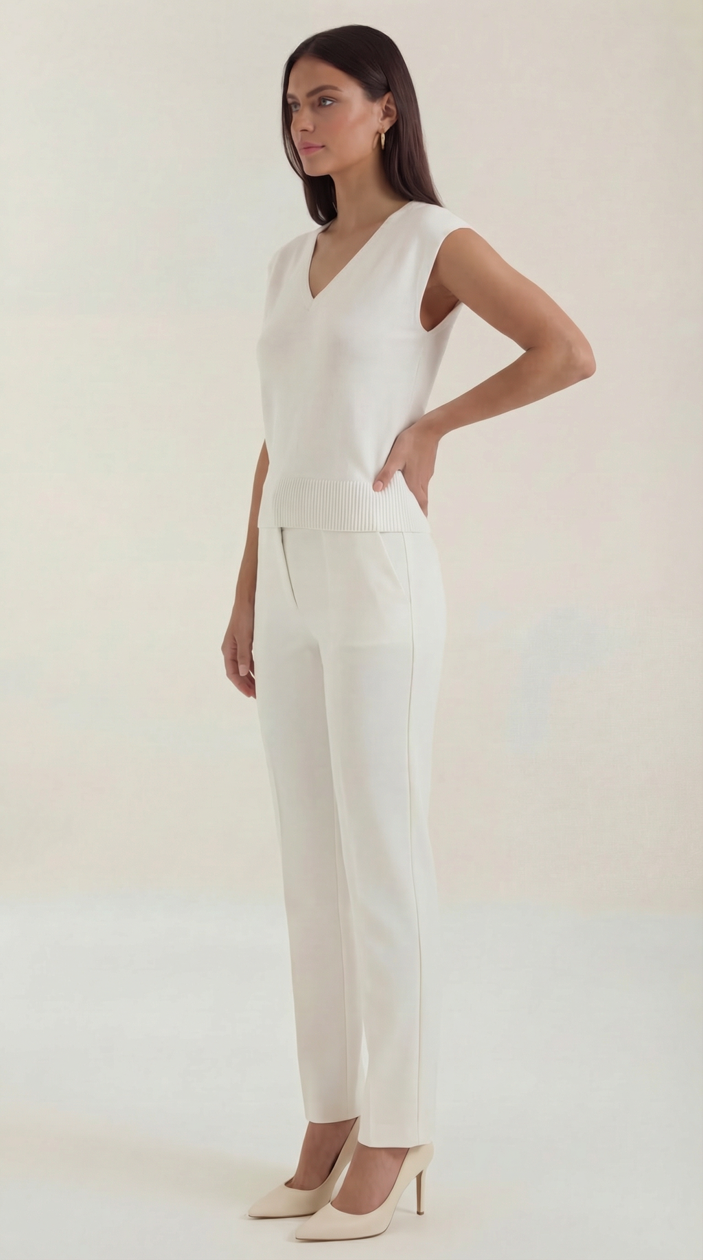 Blusa Kim con escote en V