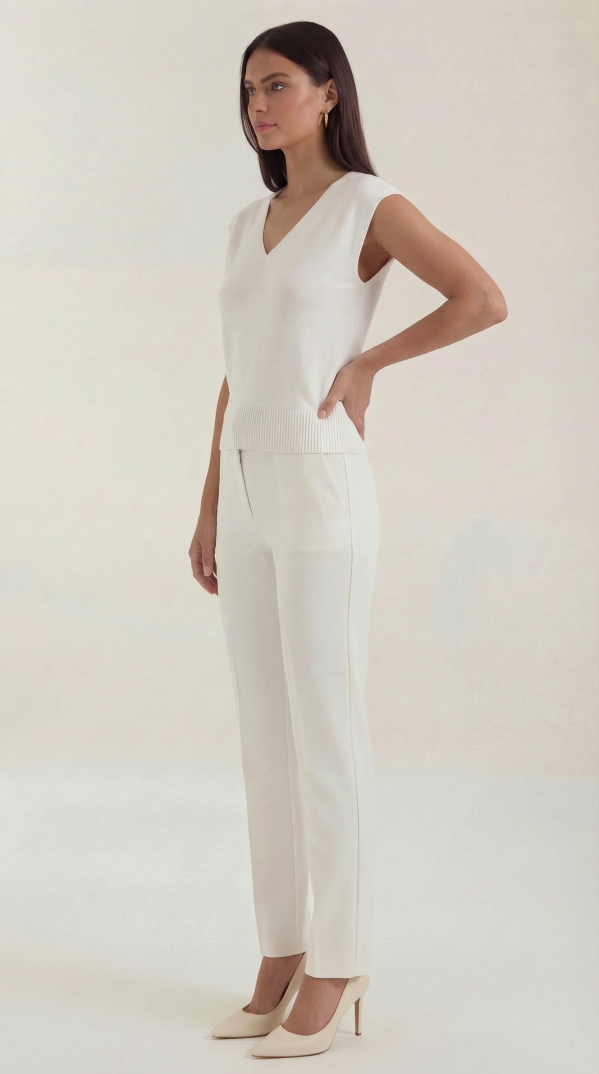 Blusa Kim con escote en V