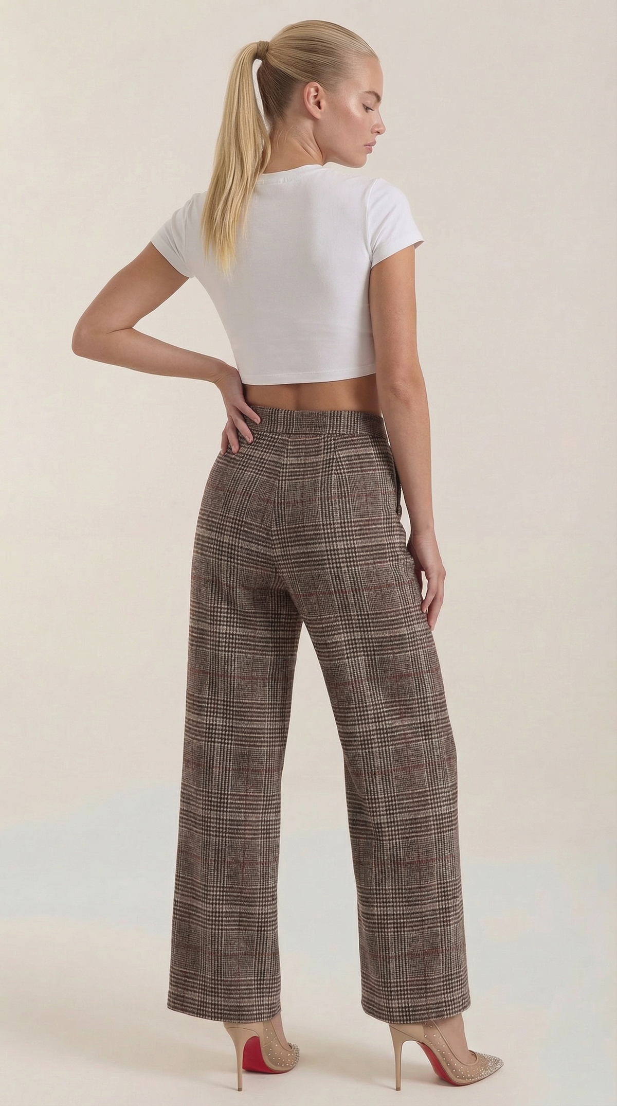 Pantalones de cuadros Leigh