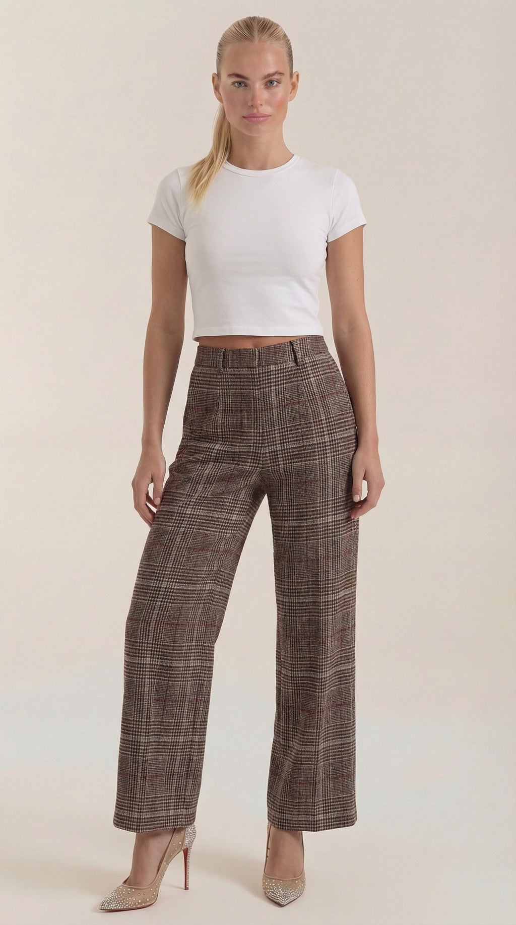Pantalones de cuadros Leigh