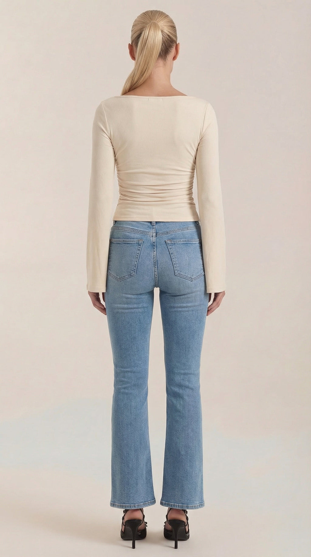 Larga Manga Blusa Leona