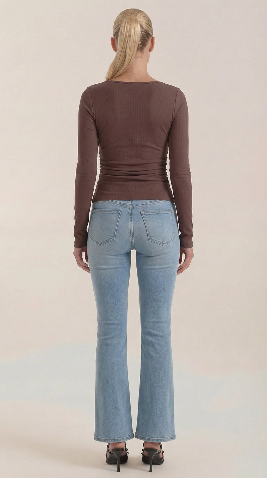 Larga Manga Blusa Leona