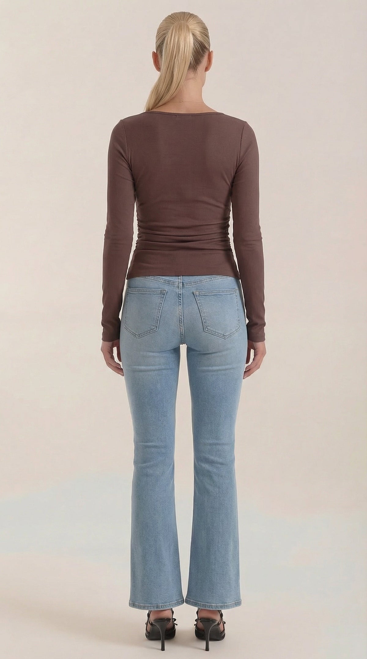 Larga Manga Blusa Leona