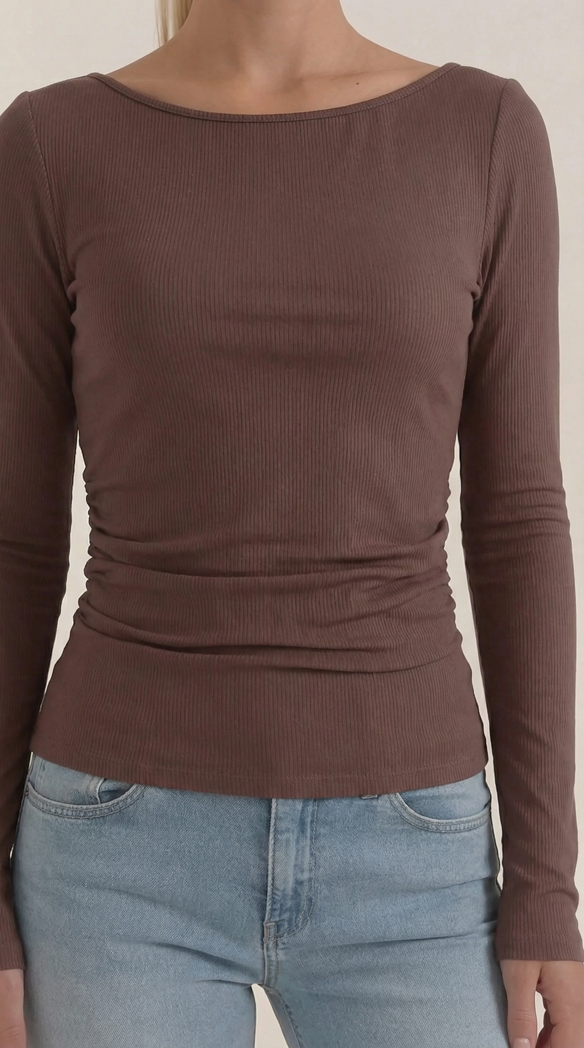 Larga Manga Blusa Leona