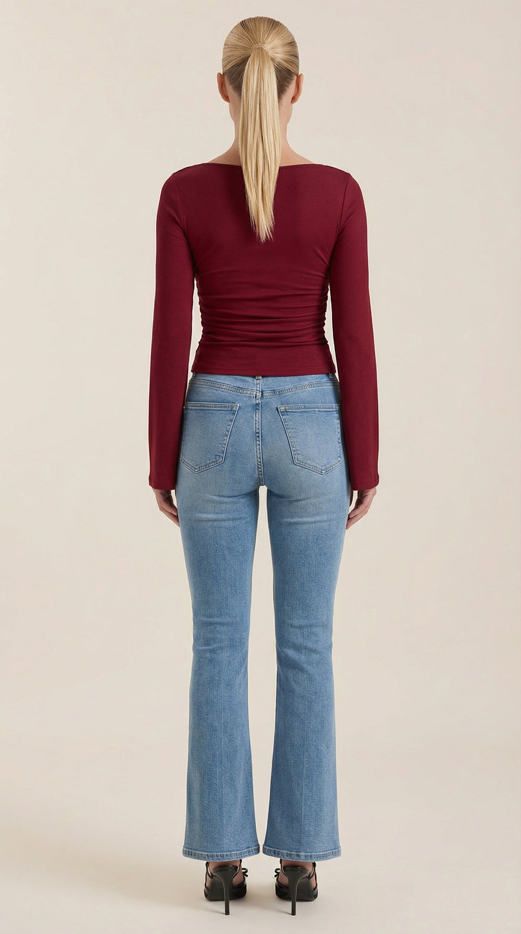 Larga Manga Blusa Leona