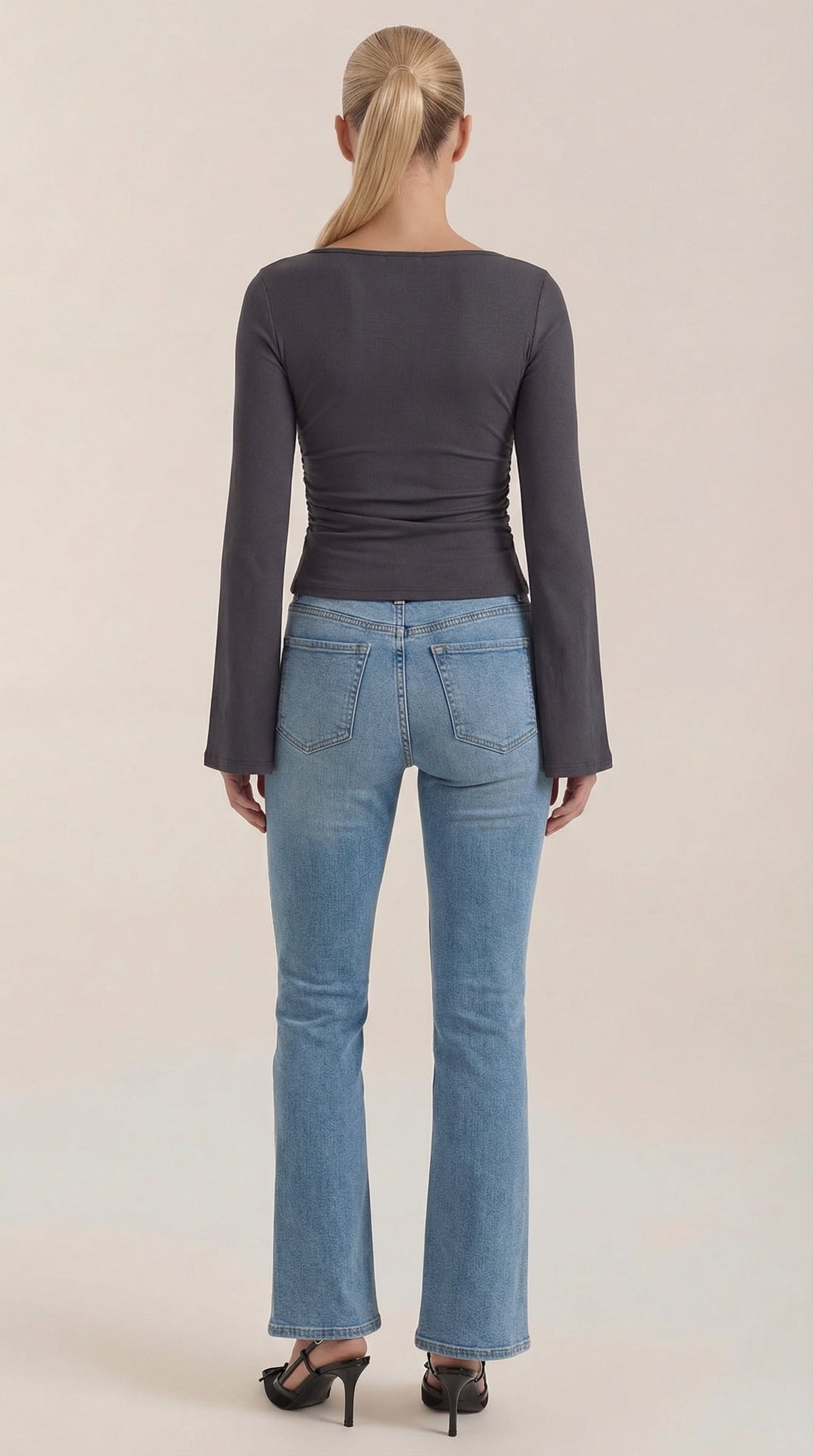 Larga Manga Blusa Leona