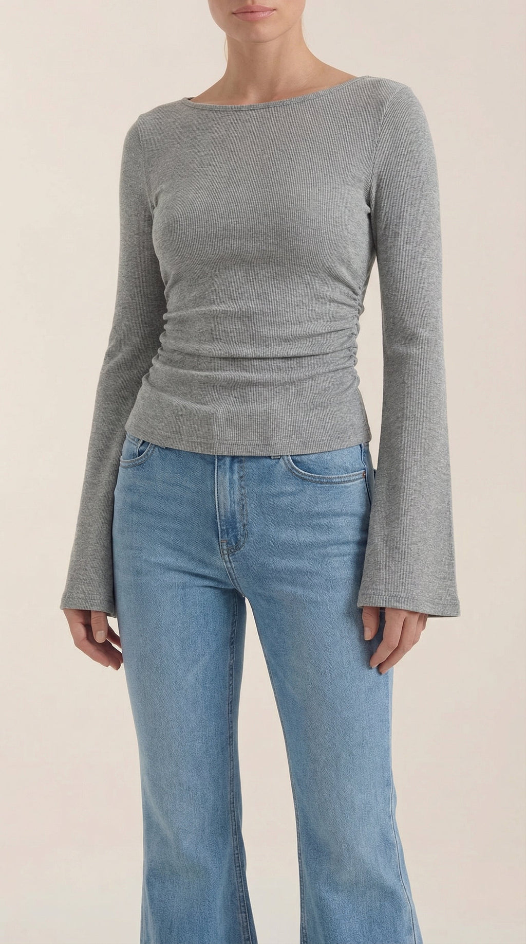 Larga Manga Blusa Leona