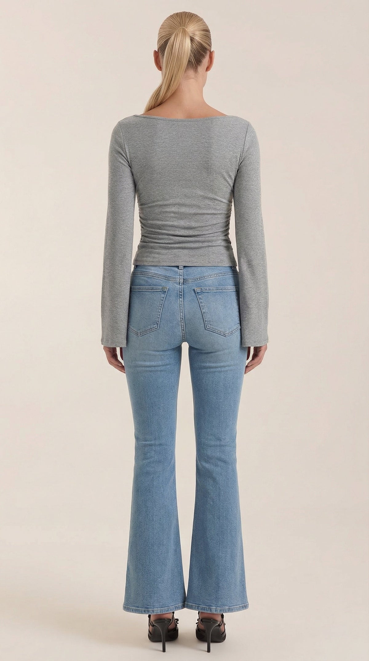 Larga Manga Blusa Leona
