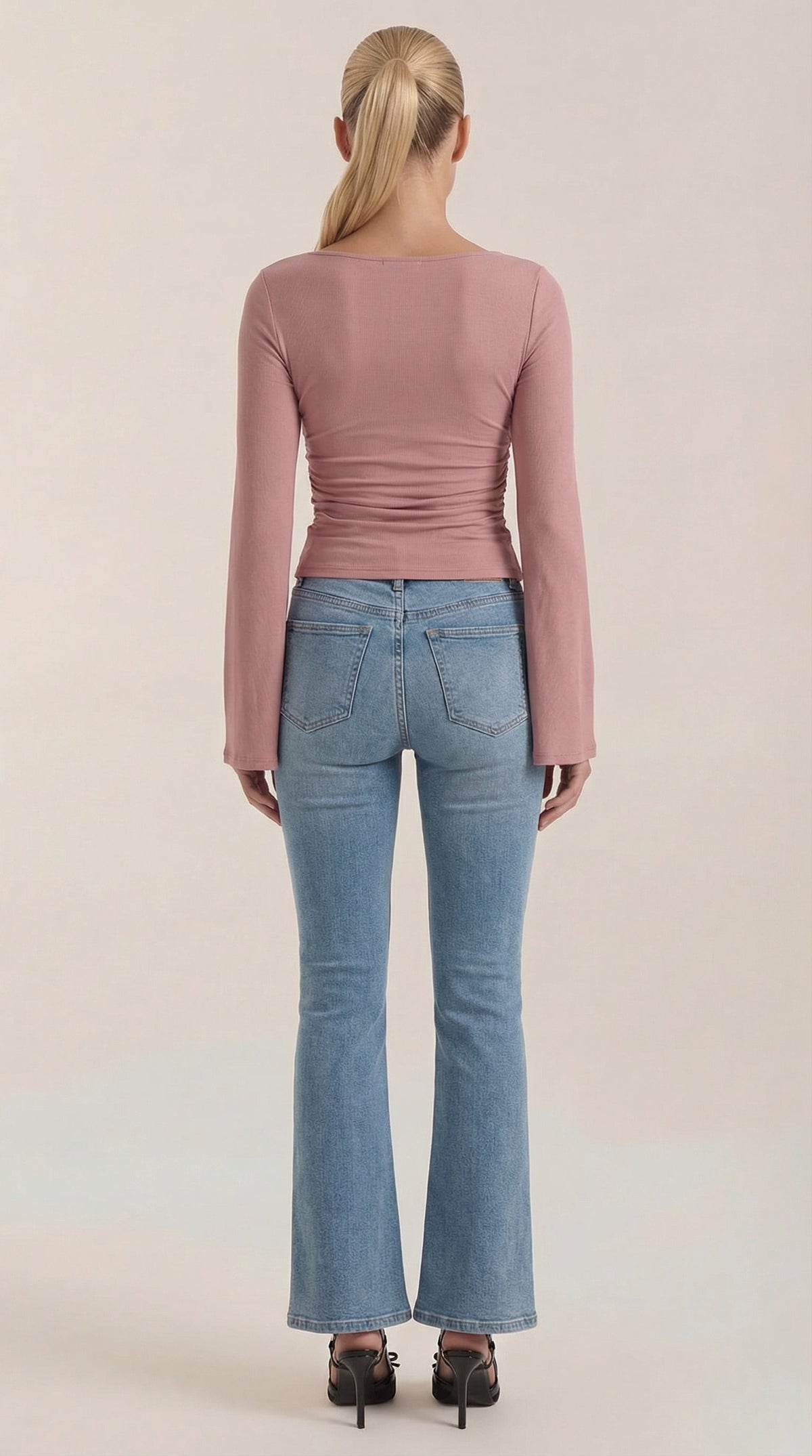 Larga Manga Blusa Leona