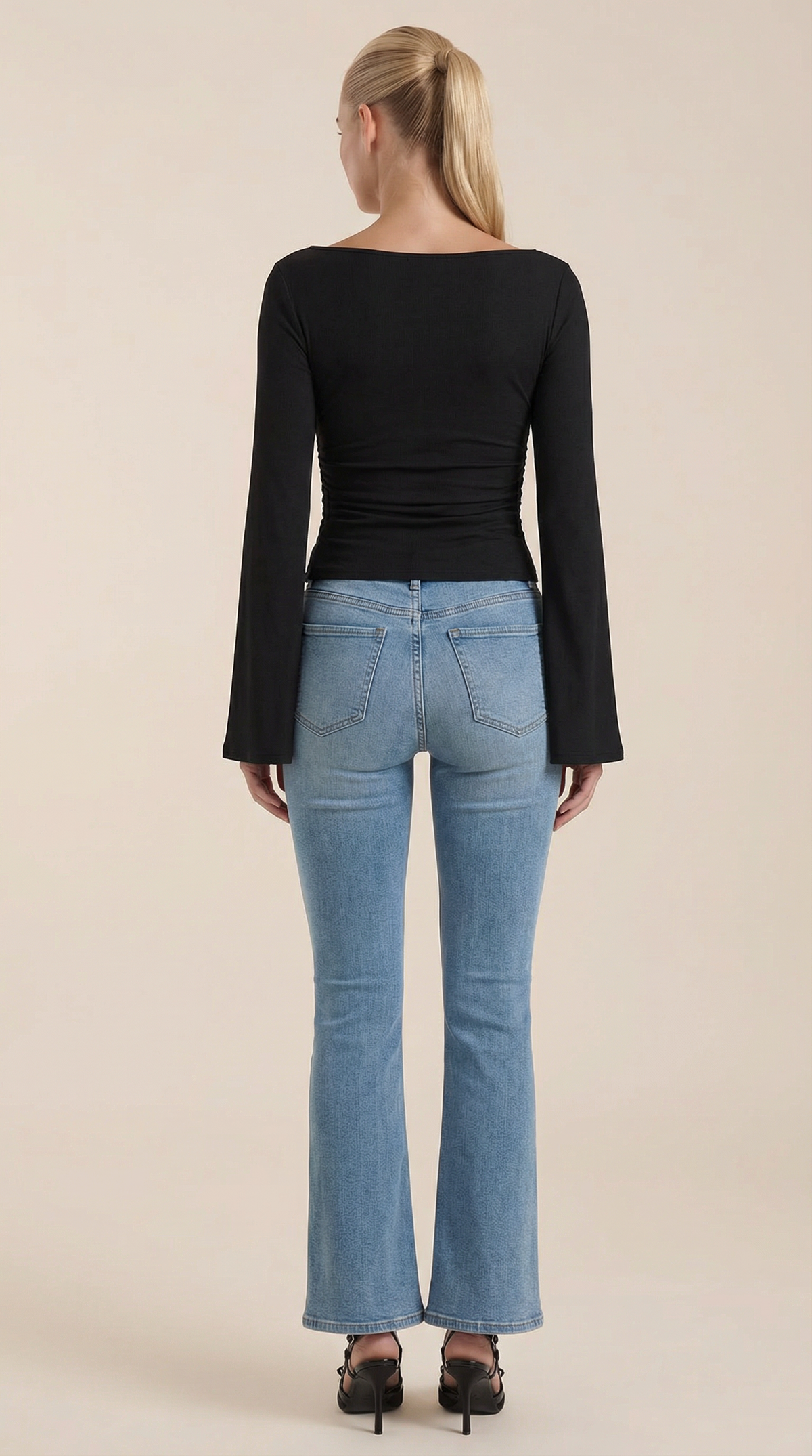 Larga Manga Blusa Leona