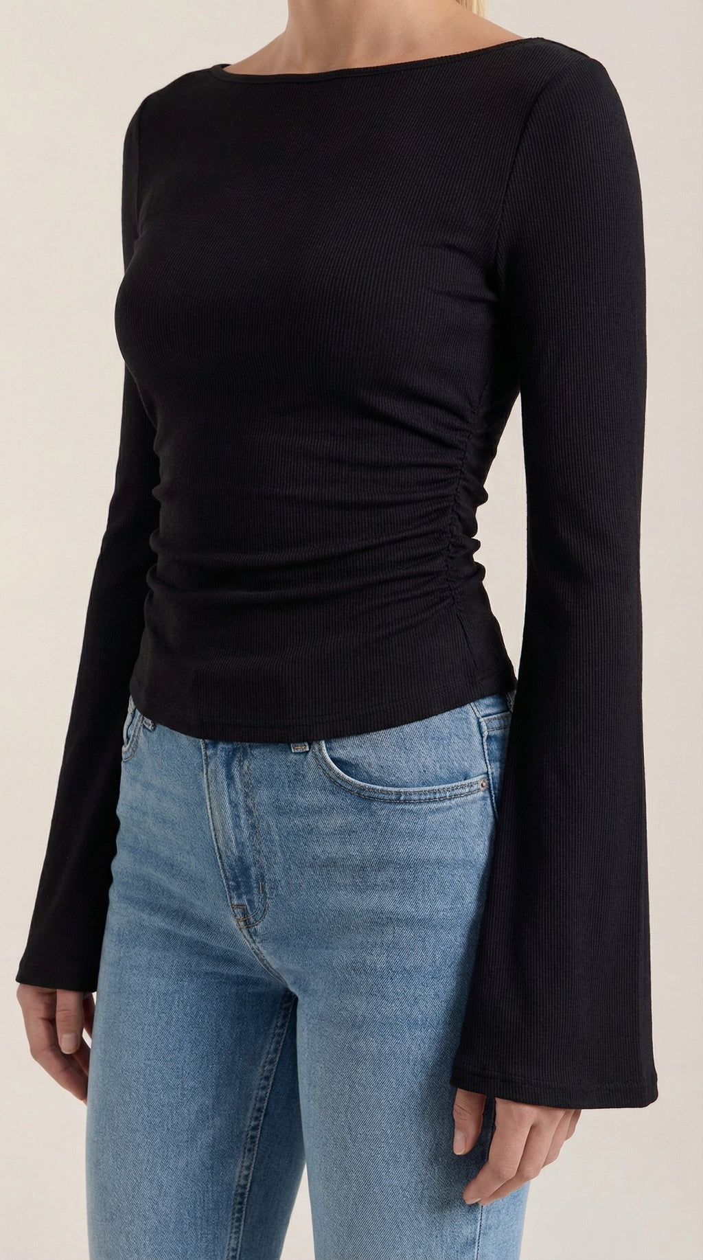 Larga Manga Blusa Leona