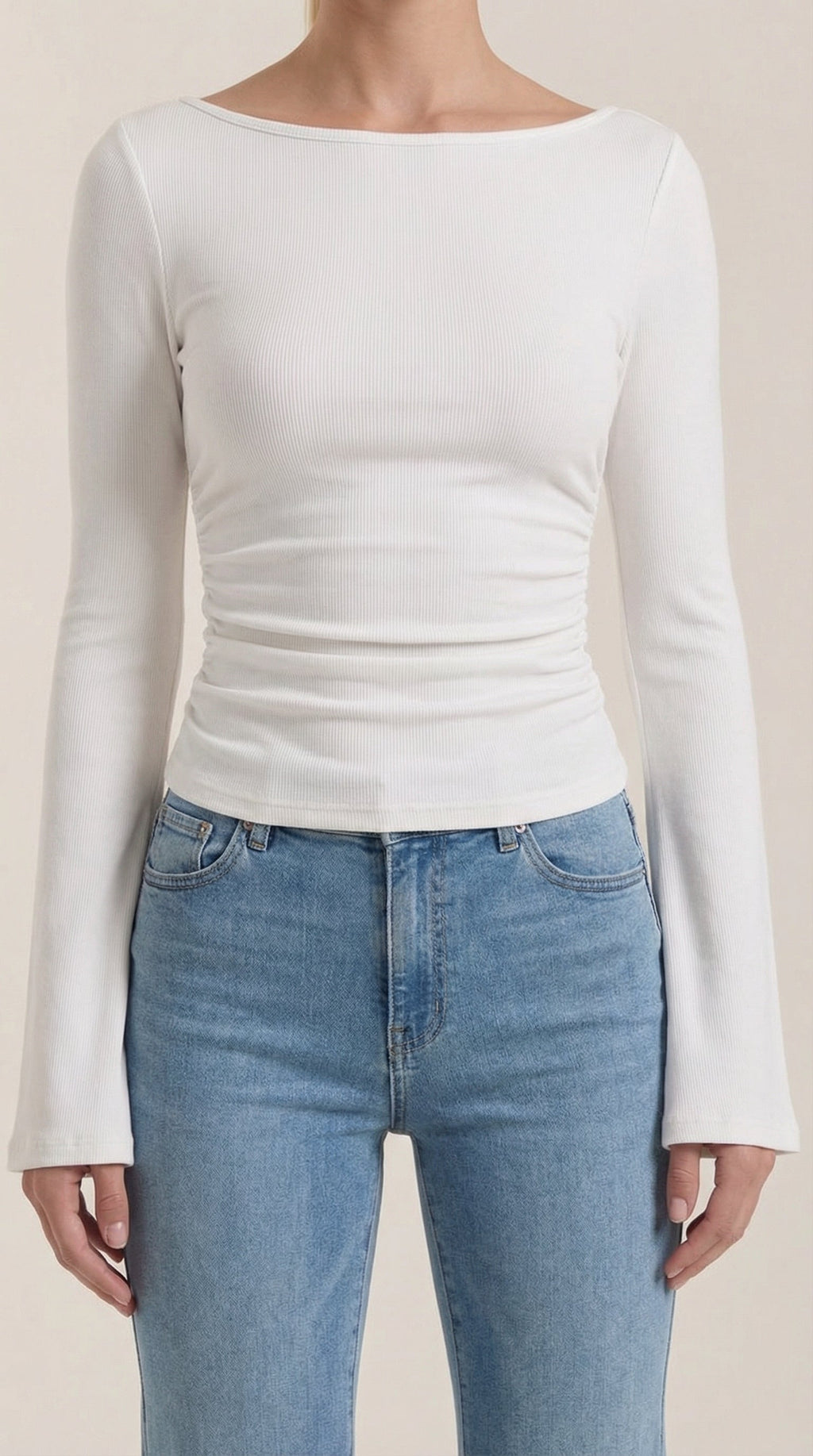 Larga Manga Blusa Leona