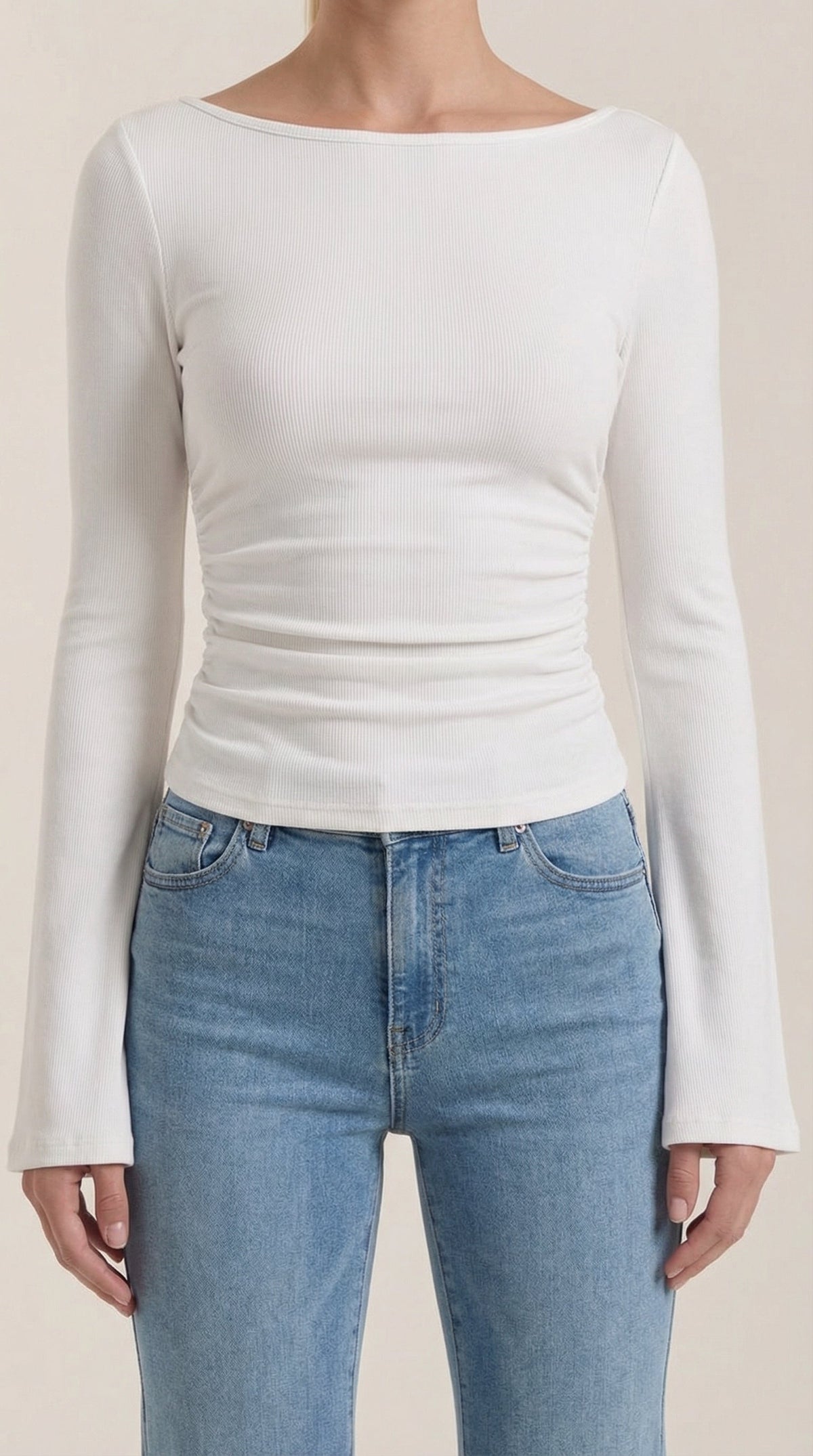Larga Manga Blusa Leona