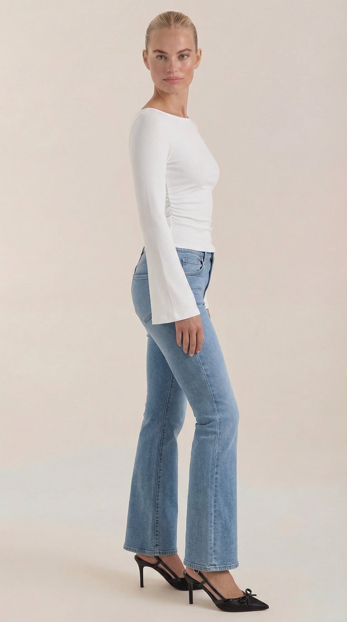 Larga Manga Blusa Leona