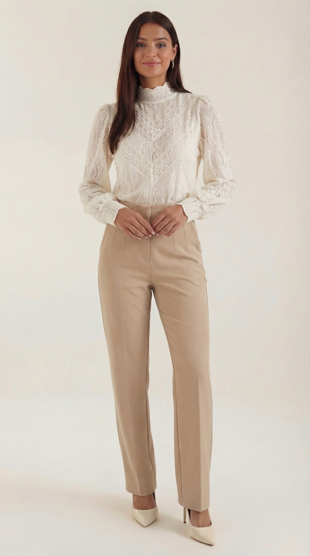 Blusa Estructurada de Manga Larga Loretta