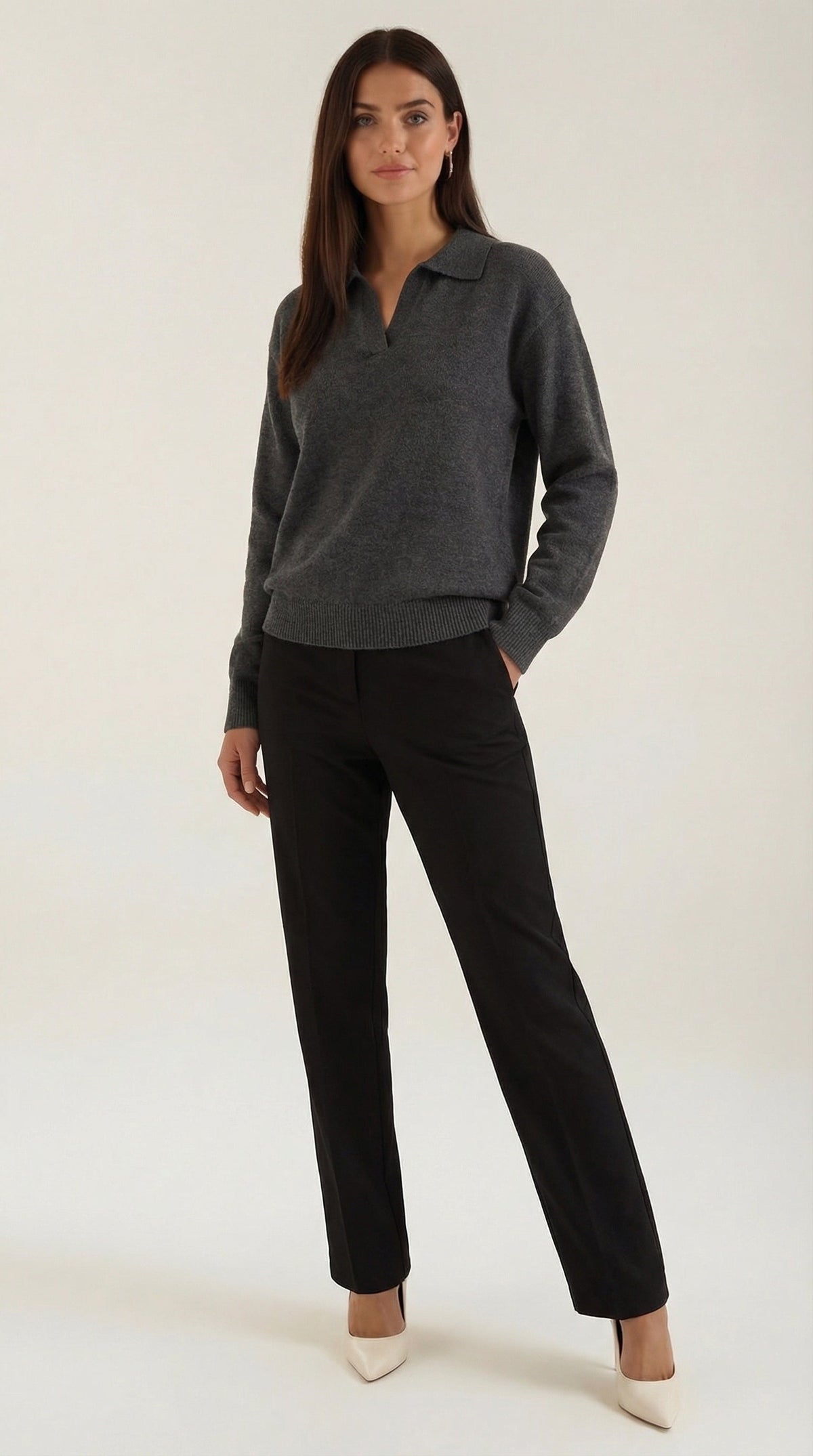 Polo Casual 'Margaret' con Escote en V
