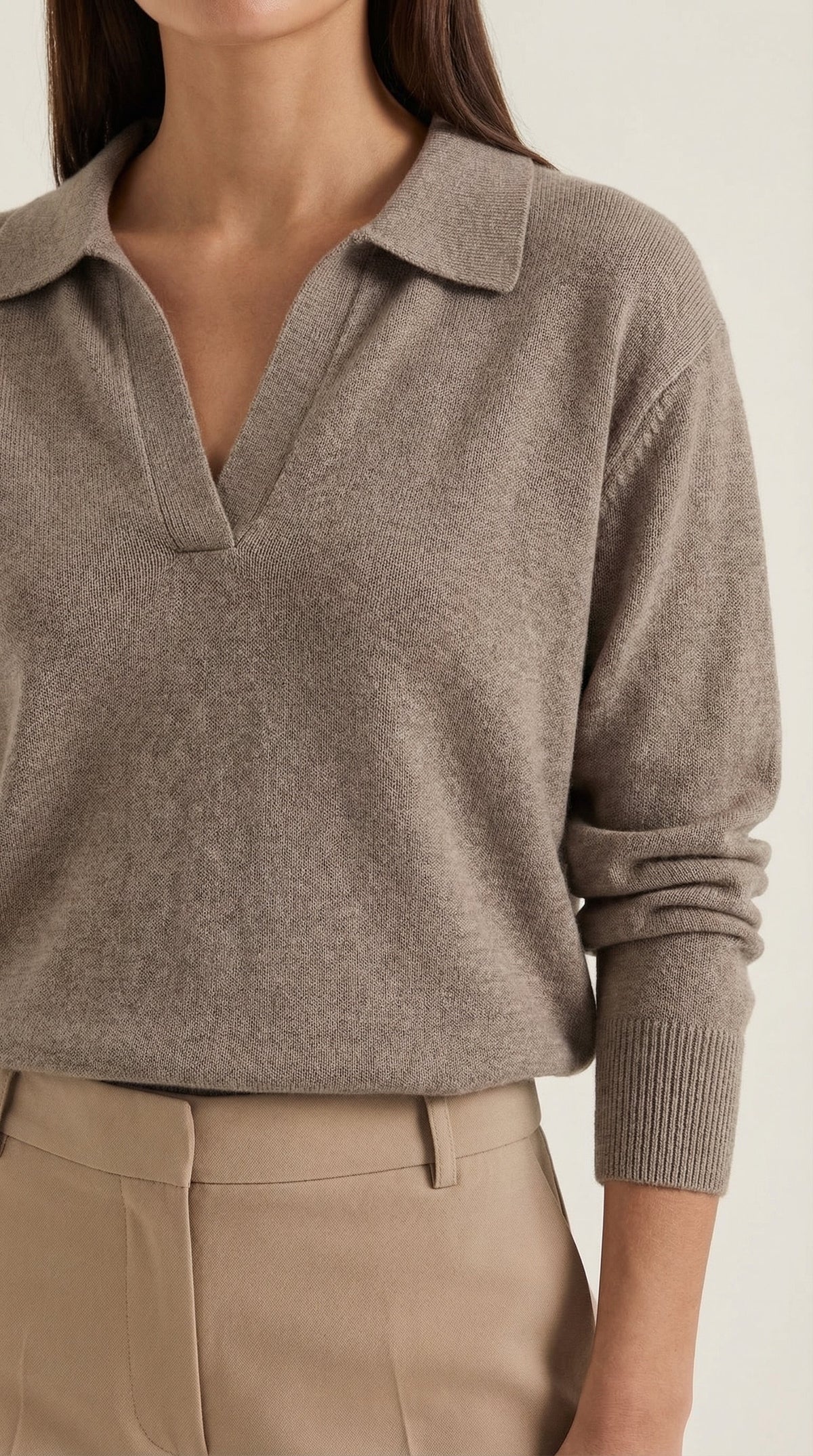 Polo Casual 'Margaret' con Escote en V